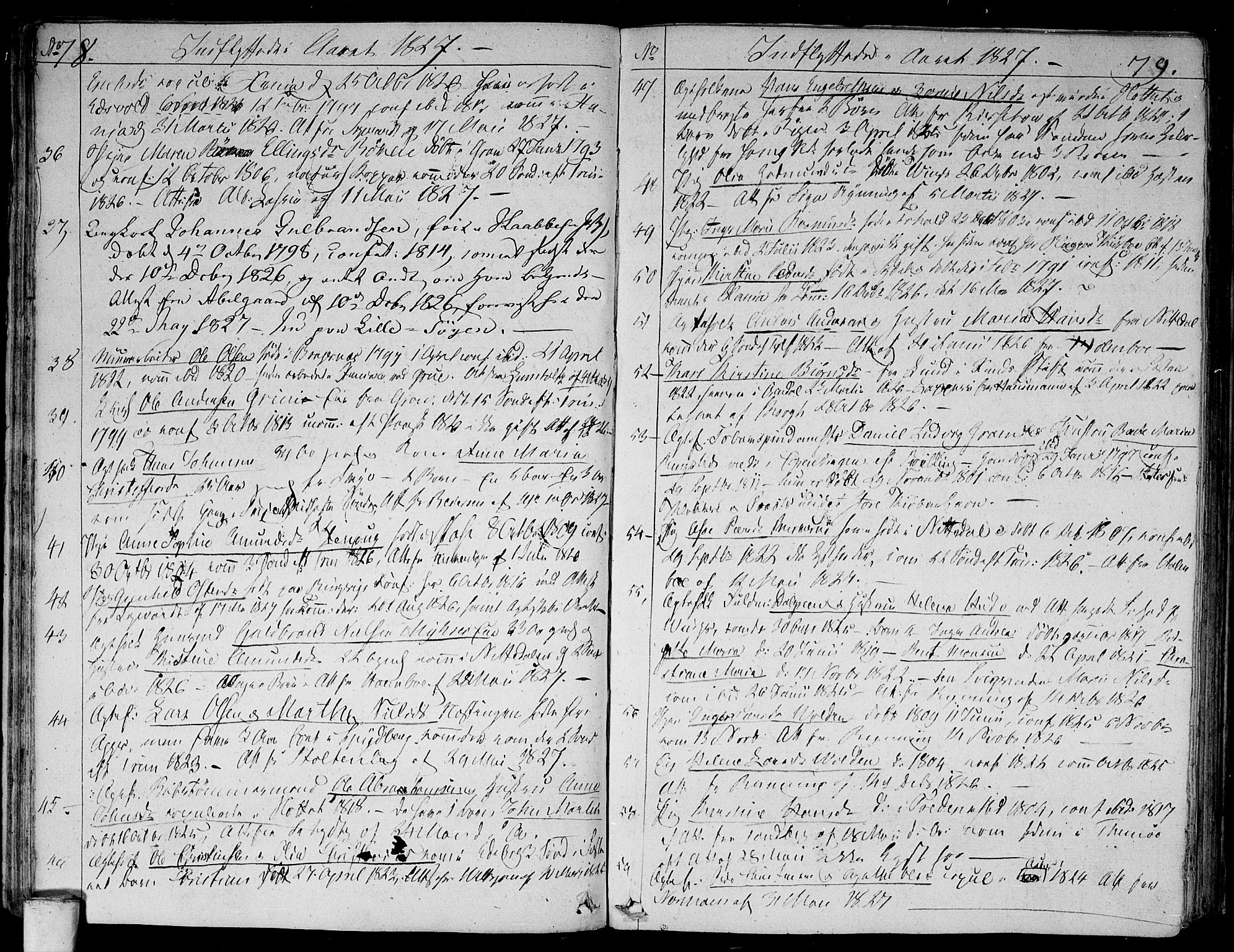 Aker prestekontor kirkebøker, AV/SAO-A-10861/F/L0014b: Parish register (official) no. 14B, 1820-1834, p. 78-79