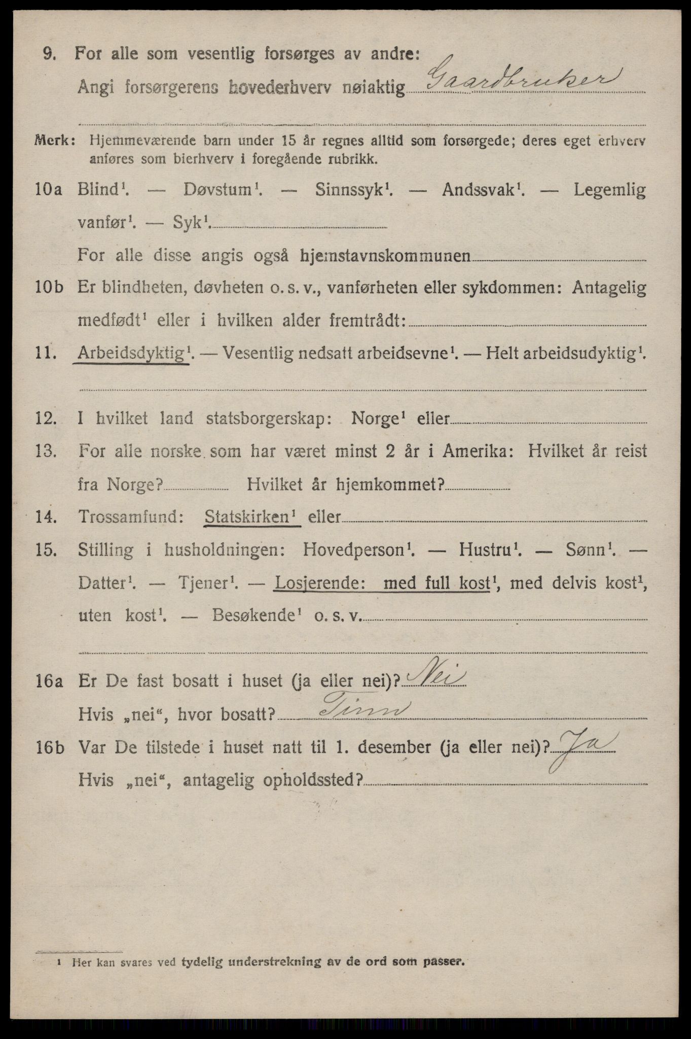 SAKO, 1920 census for Kviteseid, 1920, p. 4714