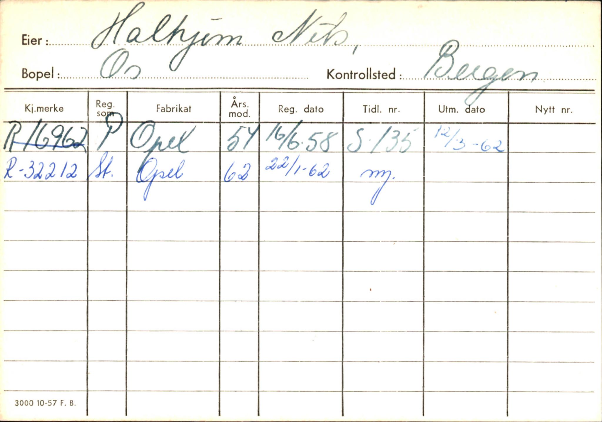 Statens vegvesen, Hordaland vegkontor, AV/SAB-A-5201/2/Ha/L0018: R-eierkort H, 1920-1971, p. 77