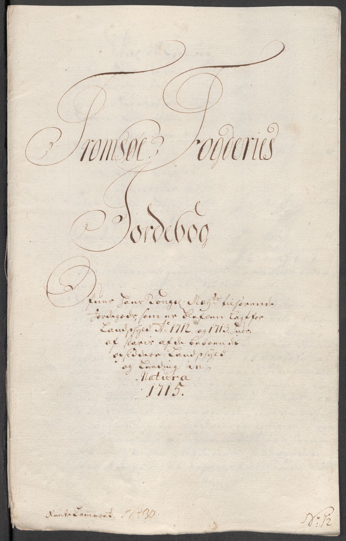 Rentekammeret inntil 1814, Reviderte regnskaper, Fogderegnskap, RA/EA-4092/R68/L4761: Fogderegnskap Senja og Troms, 1715, p. 161