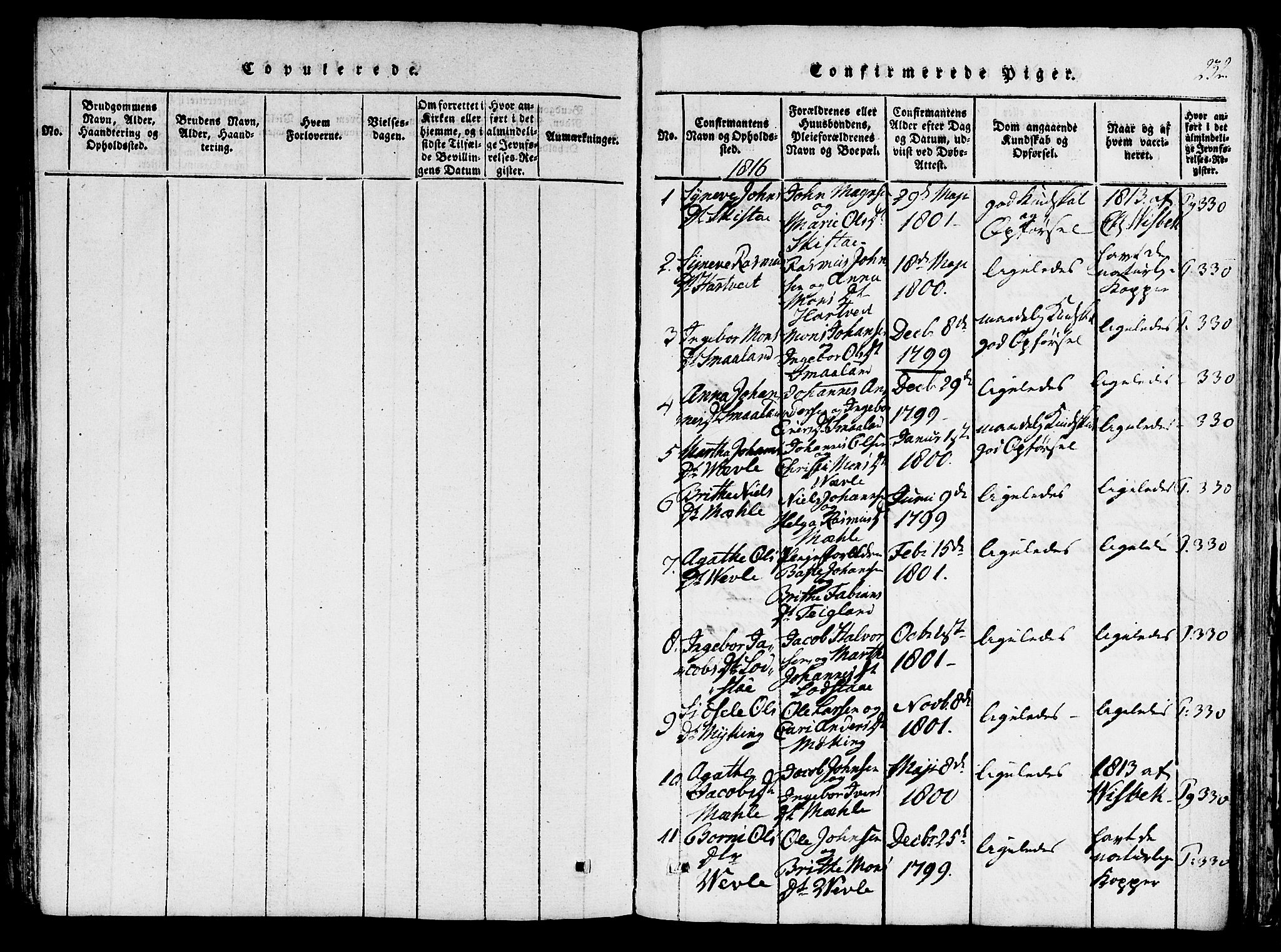 Haus sokneprestembete, SAB/A-75601/H/Haa: Parish register (official) no. A 12, 1816-1821, p. 232