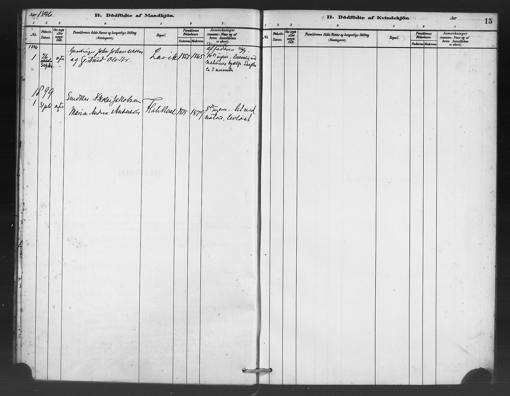Vaksdal Sokneprestembete, SAB/A-78901/H/Haa: Parish register (official) no. C 1, 1881-1900, p. 15