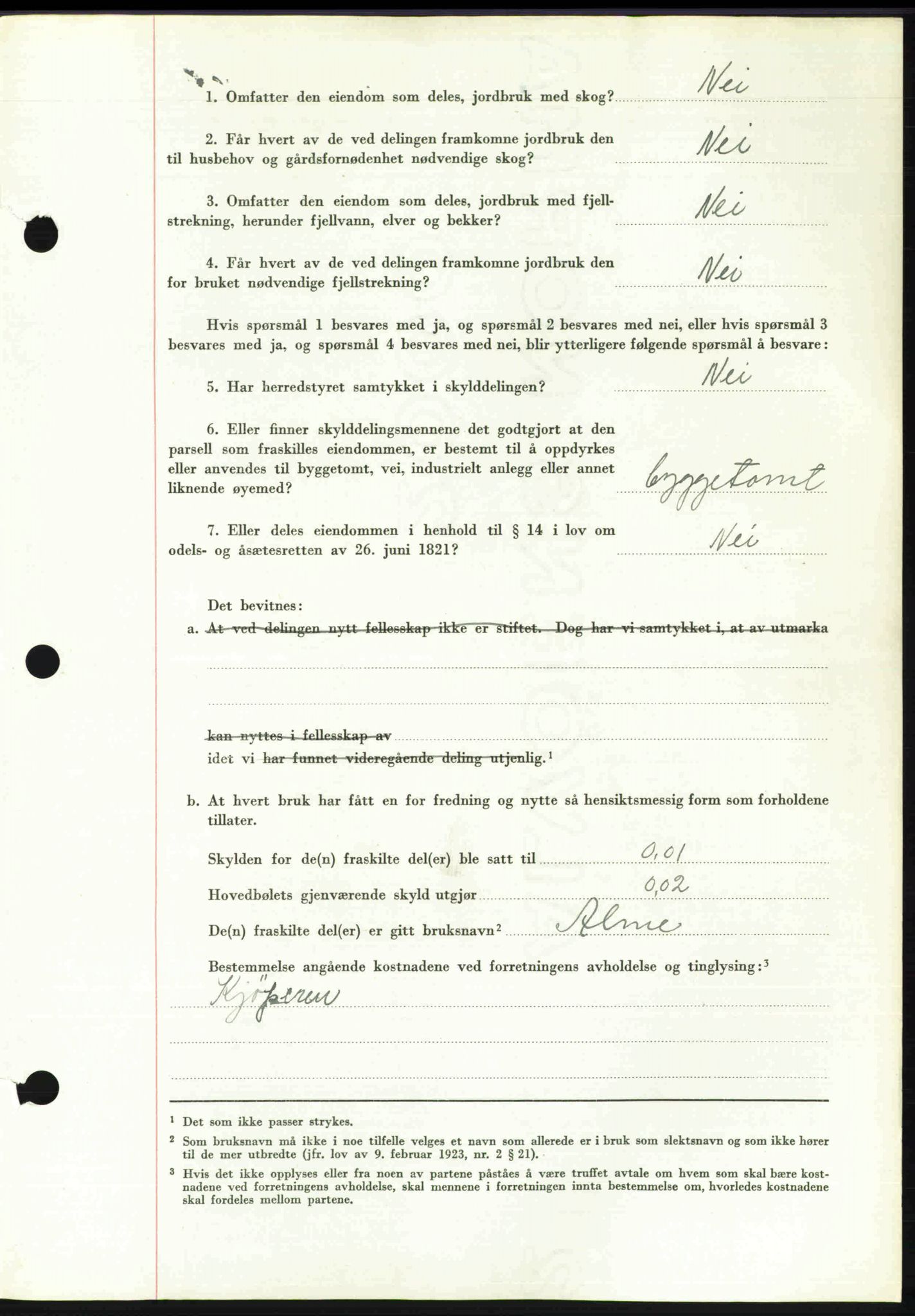 Toten tingrett, SAH/TING-006/H/Hb/Hbc/L0020: Mortgage book no. Hbc-20, 1948-1948, Diary no: : 3078/1948