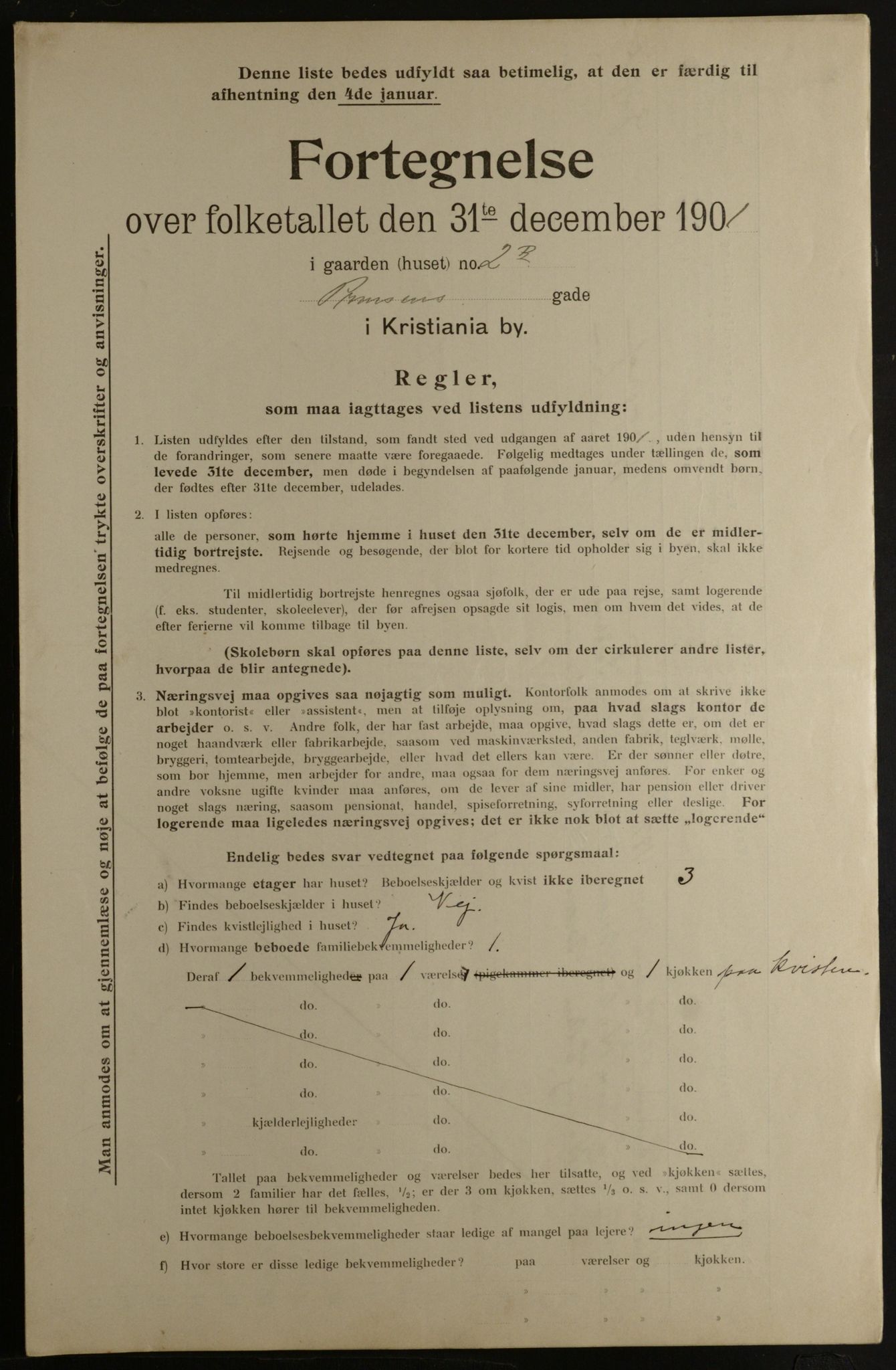 OBA, Municipal Census 1901 for Kristiania, 1901, p. 12472