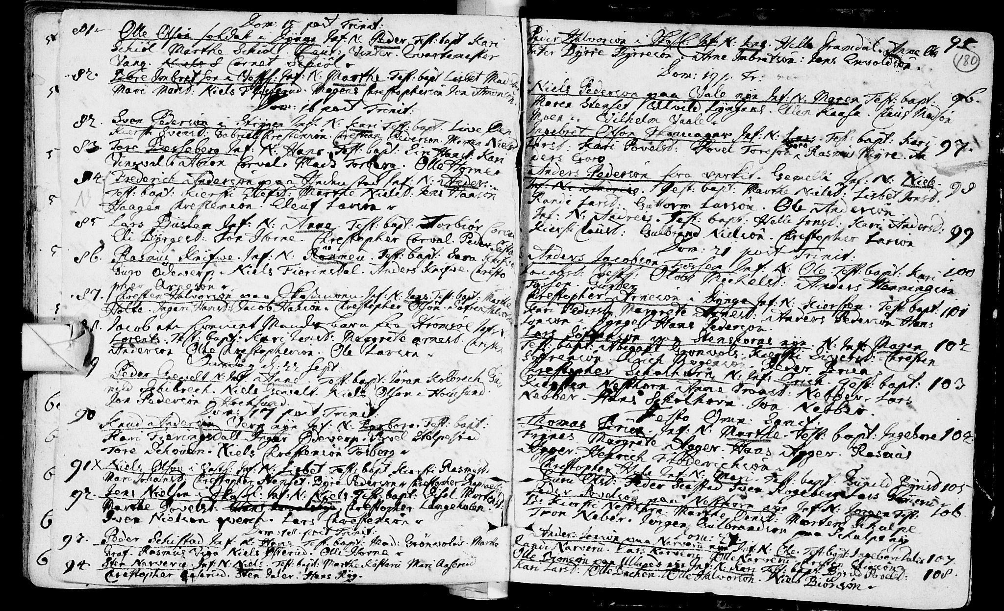 Eiker kirkebøker, AV/SAKO-A-4/F/Fa/L0002: Parish register (official) no. I 2, 1705-1724, p. 180