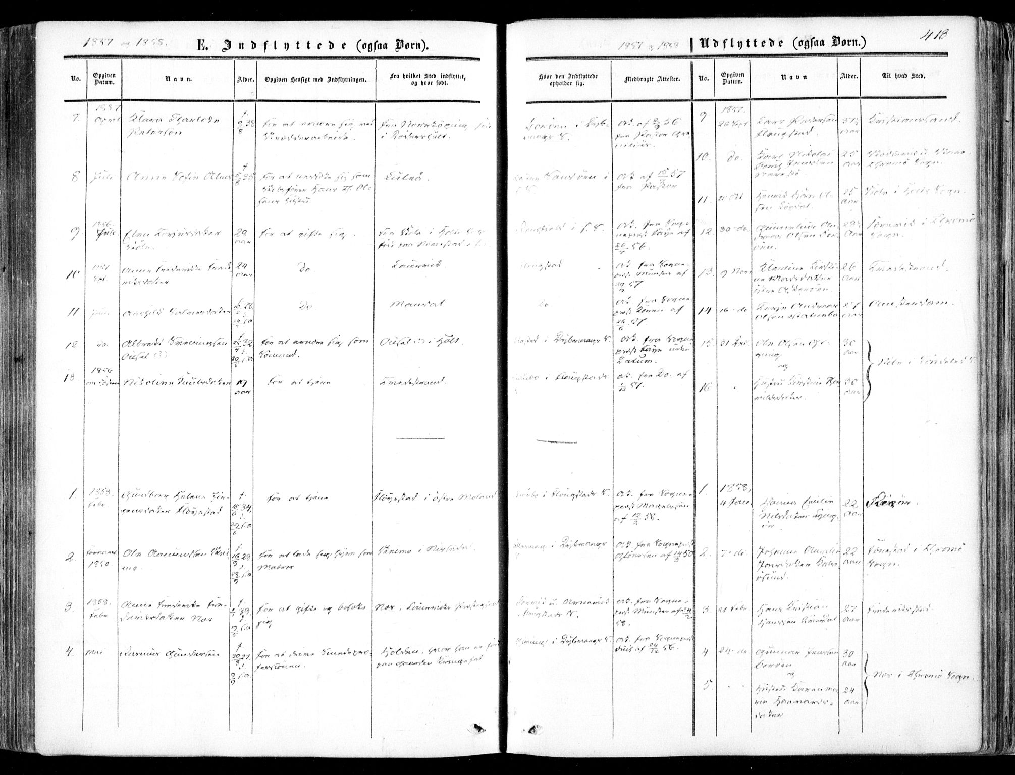 Dypvåg sokneprestkontor, SAK/1111-0007/F/Fa/Faa/L0006: Parish register (official) no. A 6, 1855-1872, p. 413