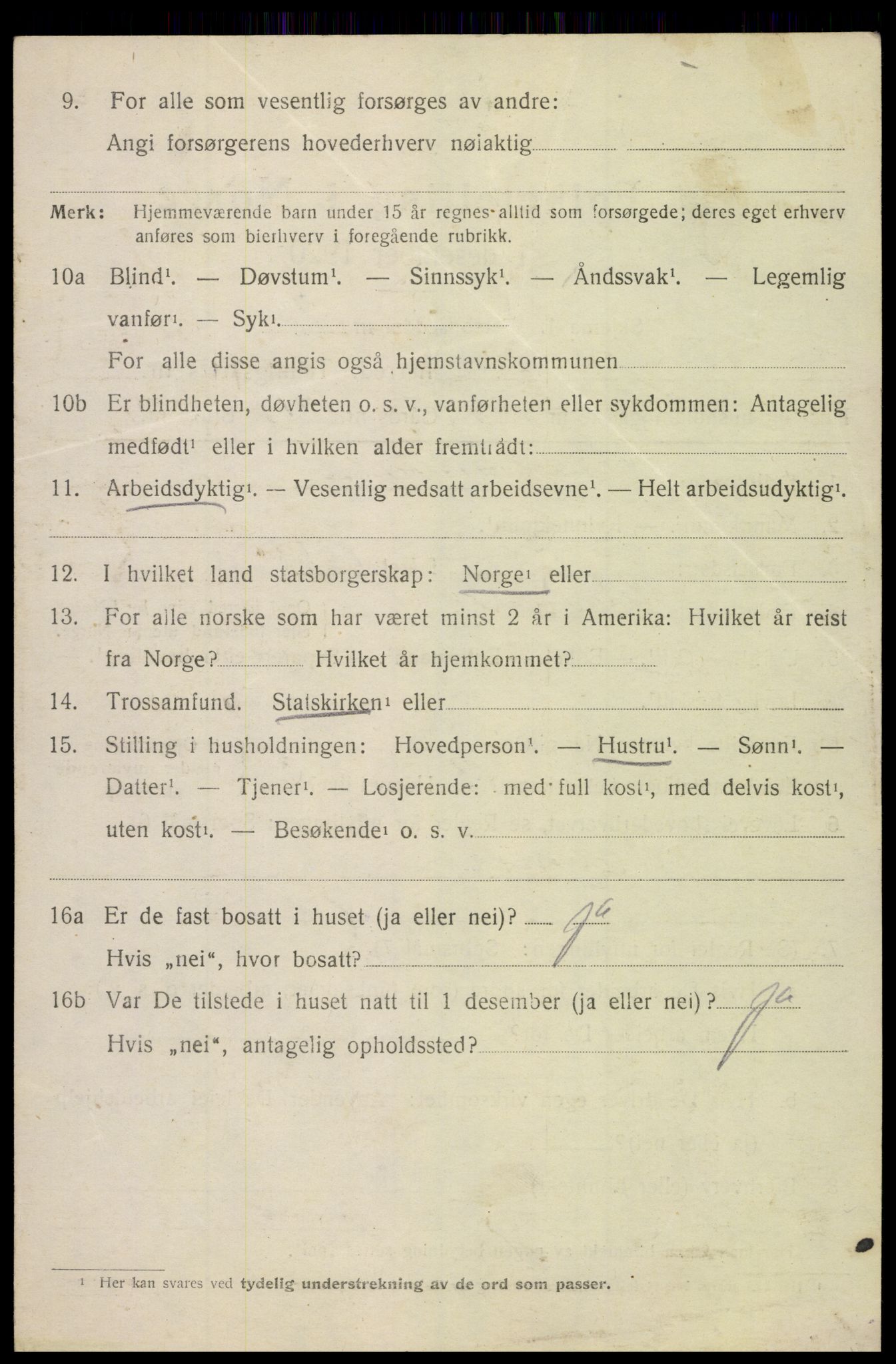 SAH, 1920 census for Stange, 1920, p. 15830