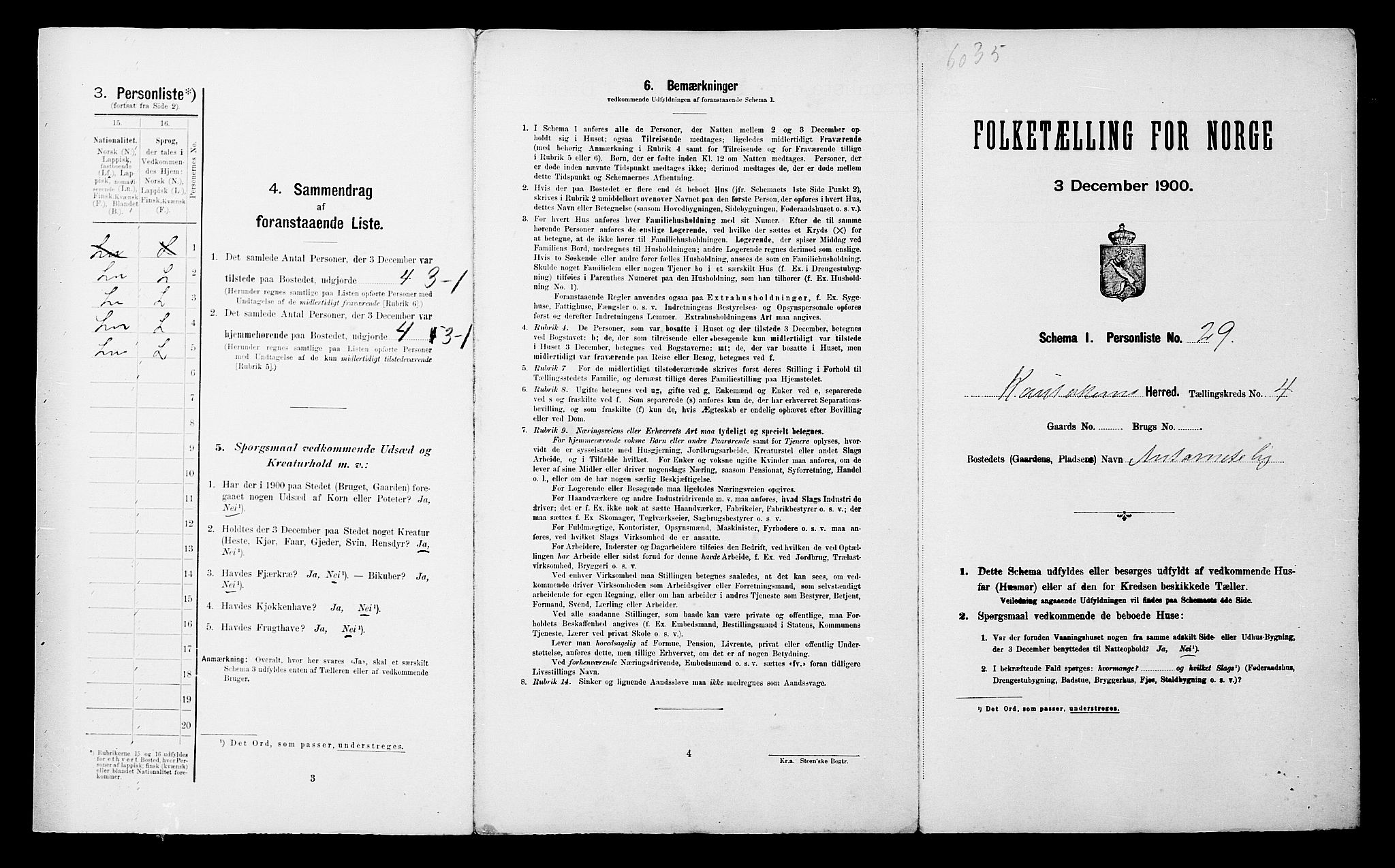 SATØ, 1900 census for Kautokeino, 1900, p. 372