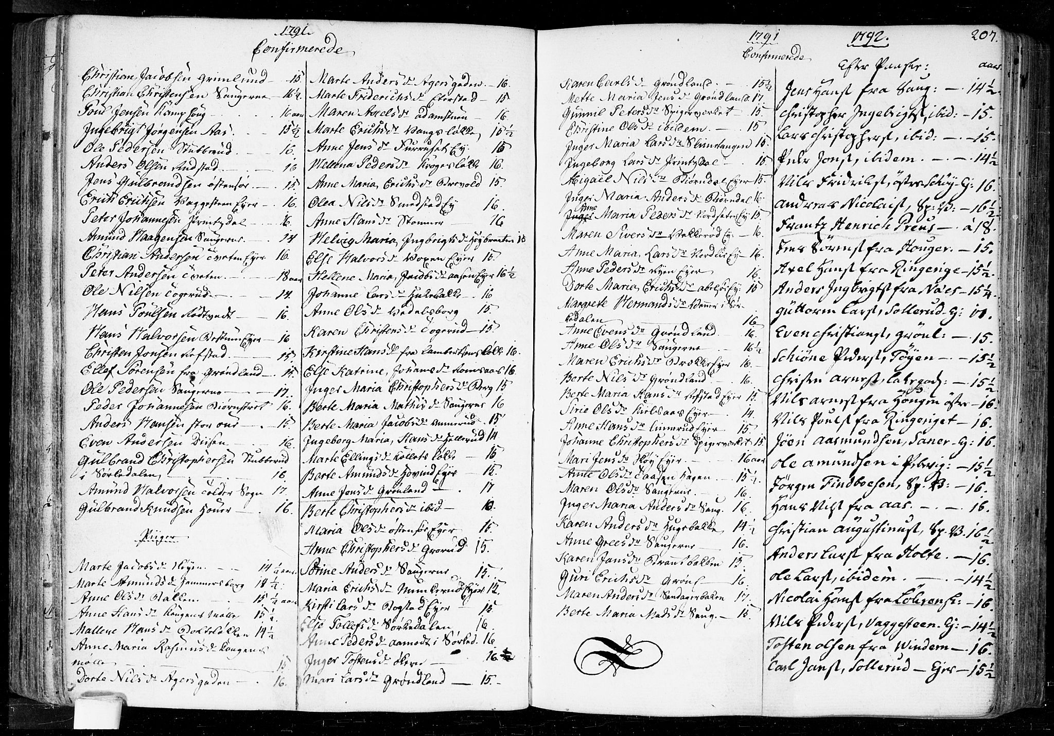 Aker prestekontor kirkebøker, SAO/A-10861/F/L0010: Parish register (official) no. 10, 1786-1809, p. 207