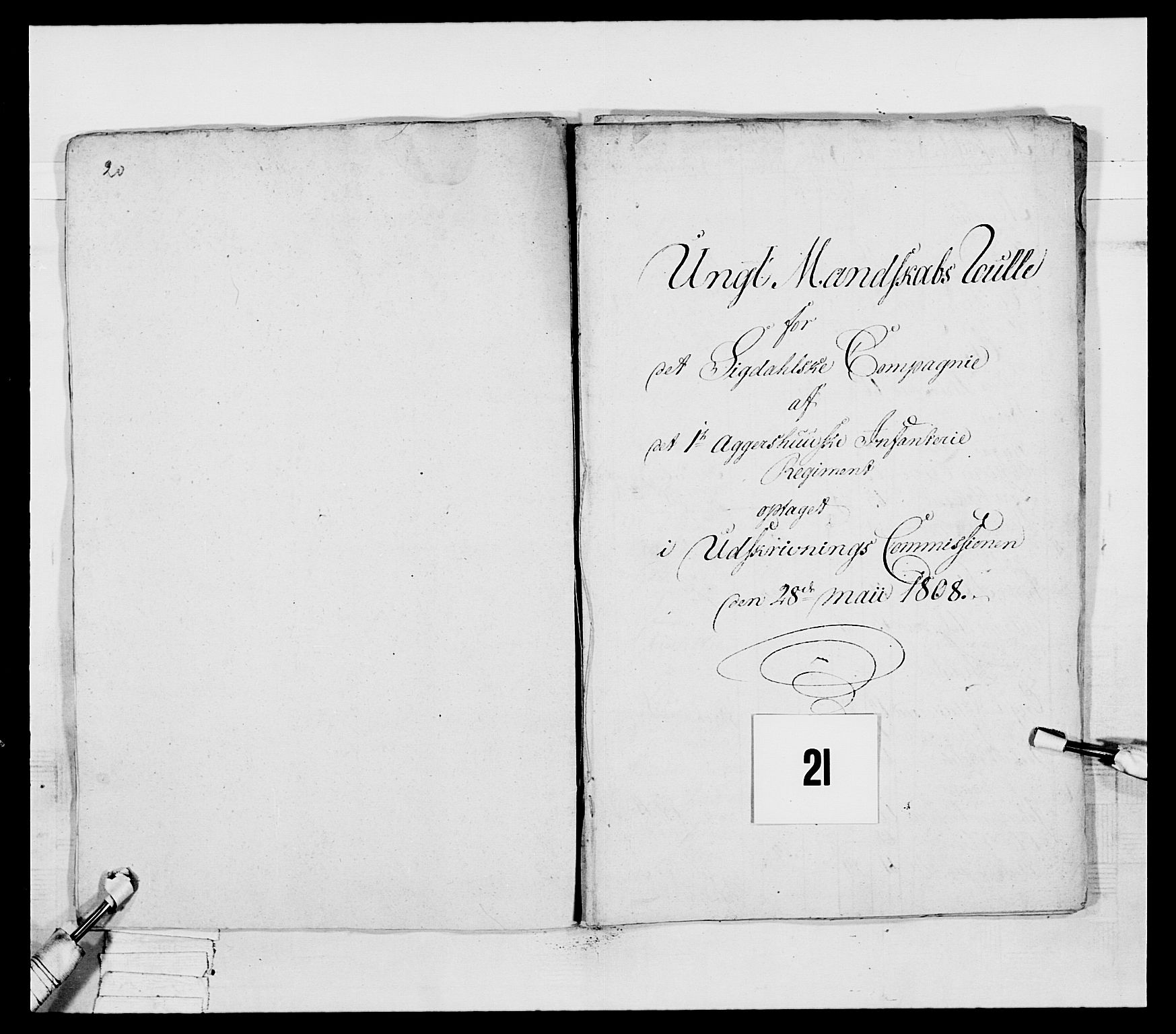Generalitets- og kommissariatskollegiet, Det kongelige norske kommissariatskollegium, AV/RA-EA-5420/E/Eh/L0041: 1. Akershusiske nasjonale infanteriregiment, 1804-1808, p. 481