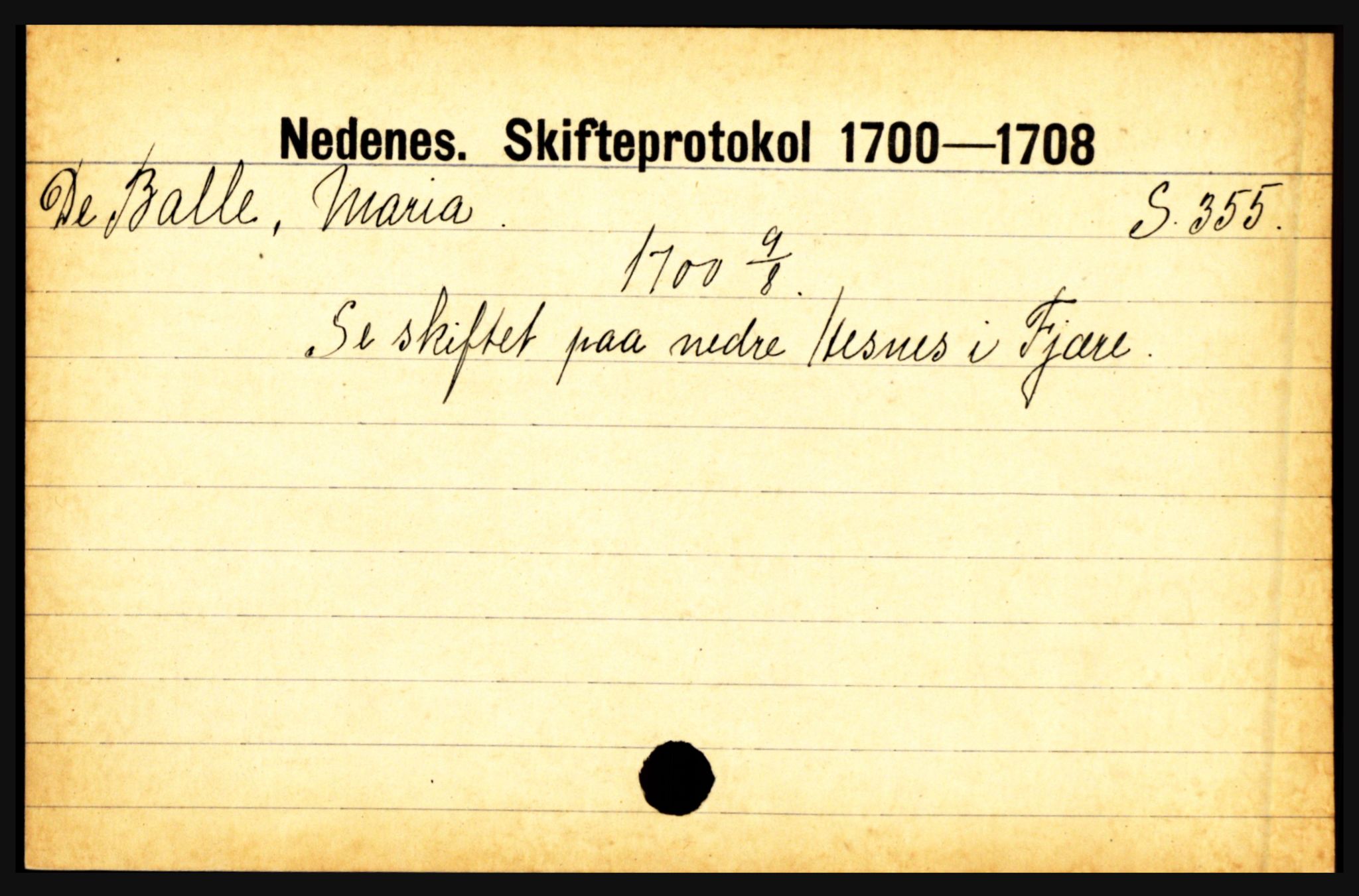 Nedenes sorenskriveri før 1824, AV/SAK-1221-0007/H, p. 1563