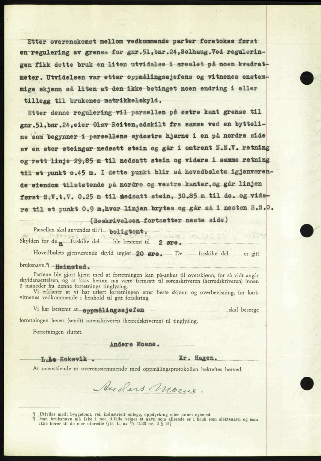 Nordmøre sorenskriveri, AV/SAT-A-4132/1/2/2Ca: Mortgage book no. A110, 1948-1949, Diary no: : 314/1949