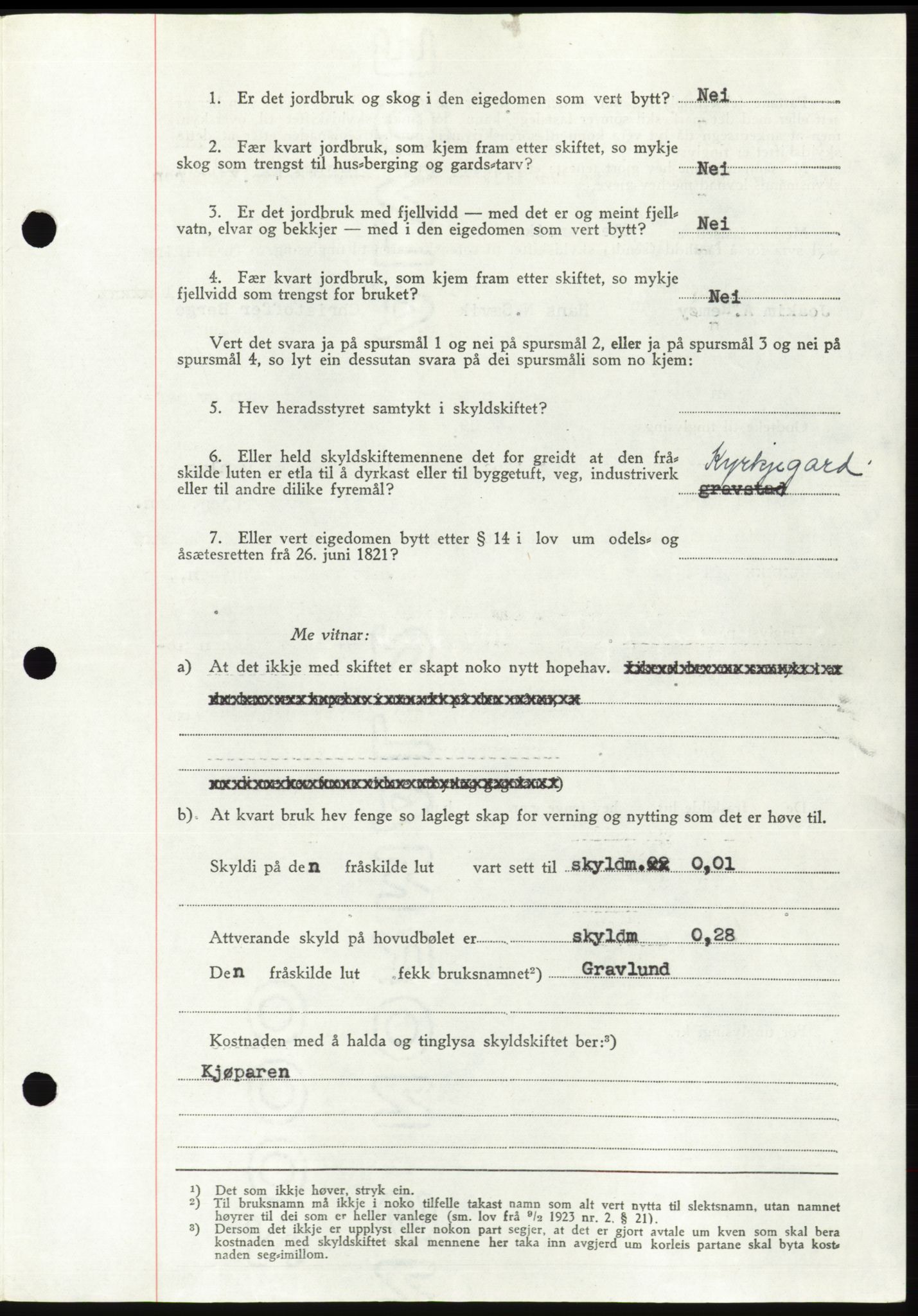 Søre Sunnmøre sorenskriveri, AV/SAT-A-4122/1/2/2C/L0081: Mortgage book no. 7A, 1947-1948, Diary no: : 1845/1947