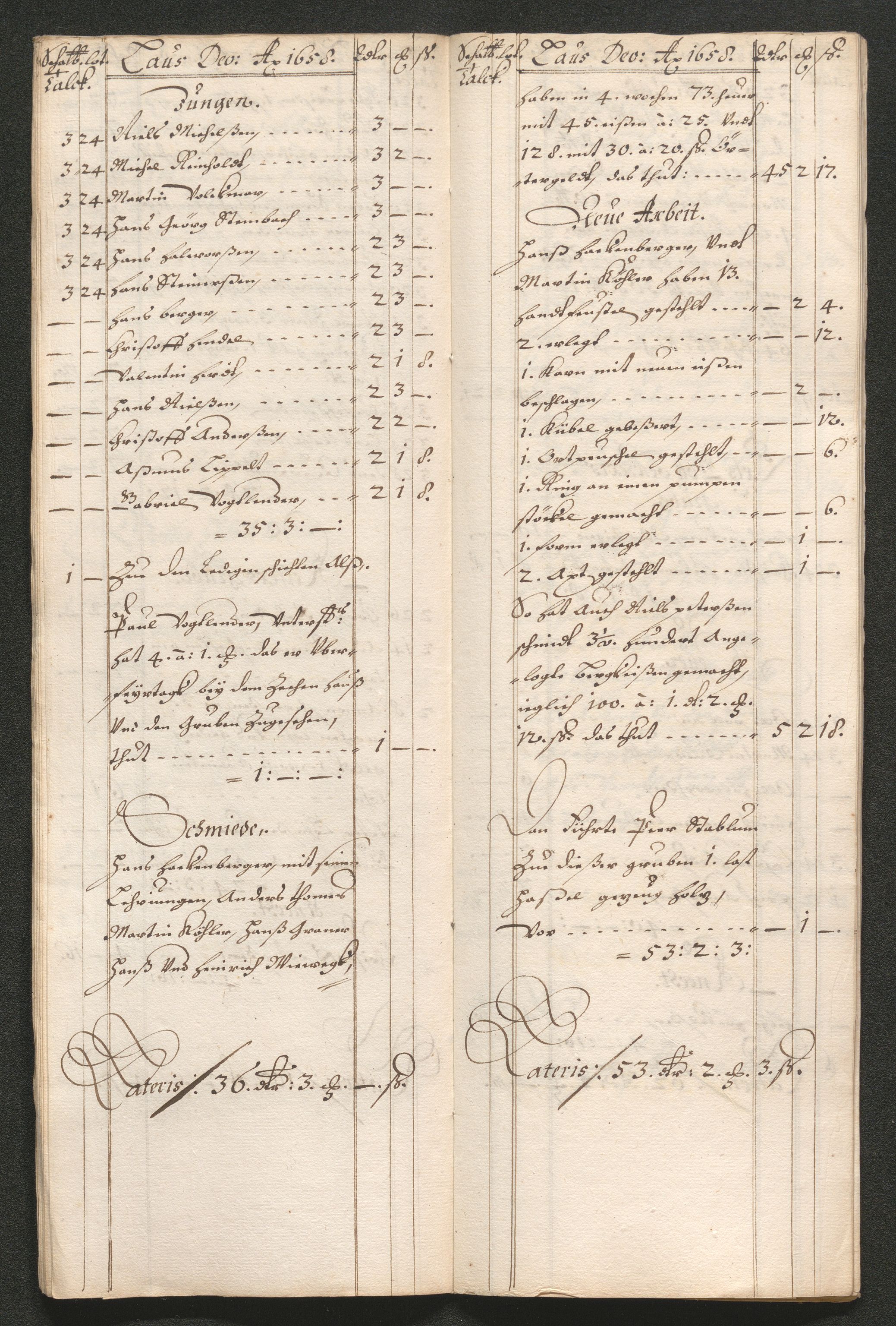 Kongsberg Sølvverk 1623-1816, AV/SAKO-EA-3135/001/D/Dc/Dcd/L0033: Utgiftsregnskap for gruver m.m. , 1658, p. 213