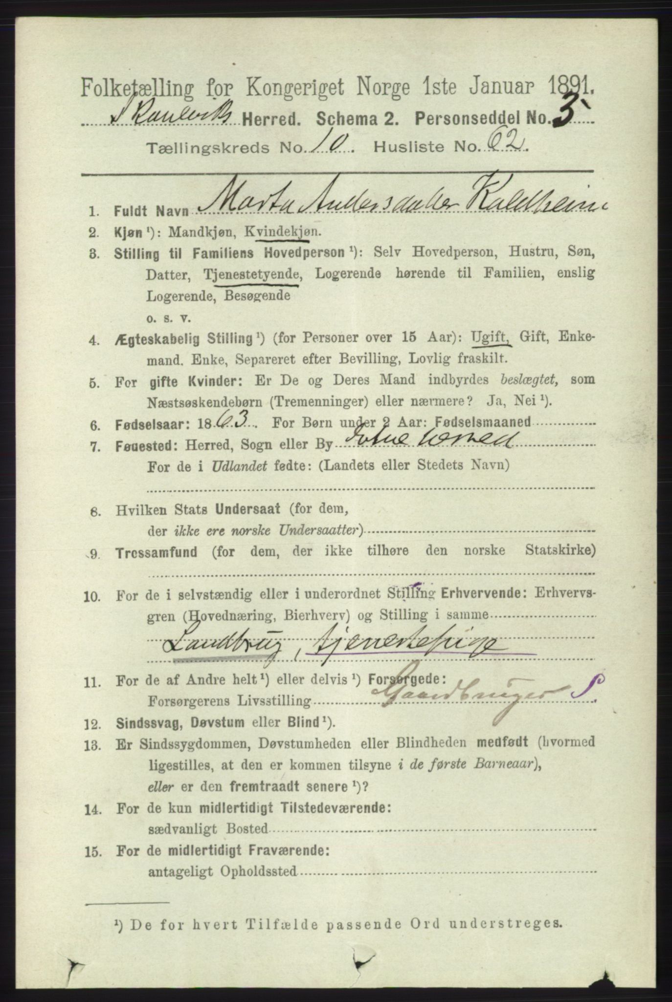 RA, 1891 census for 1212 Skånevik, 1891, p. 3244