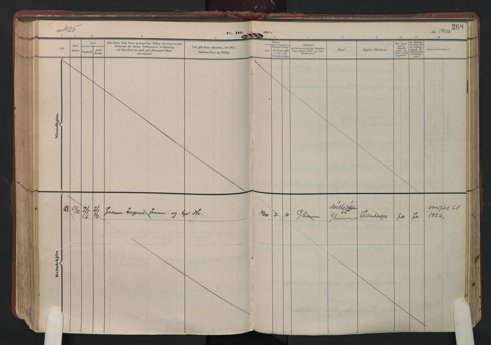 Fredrikstad domkirkes prestekontor Kirkebøker, AV/SAO-A-10906/F/Fa/L0008: Parish register (official) no. 8, 1902-1936, p. 268