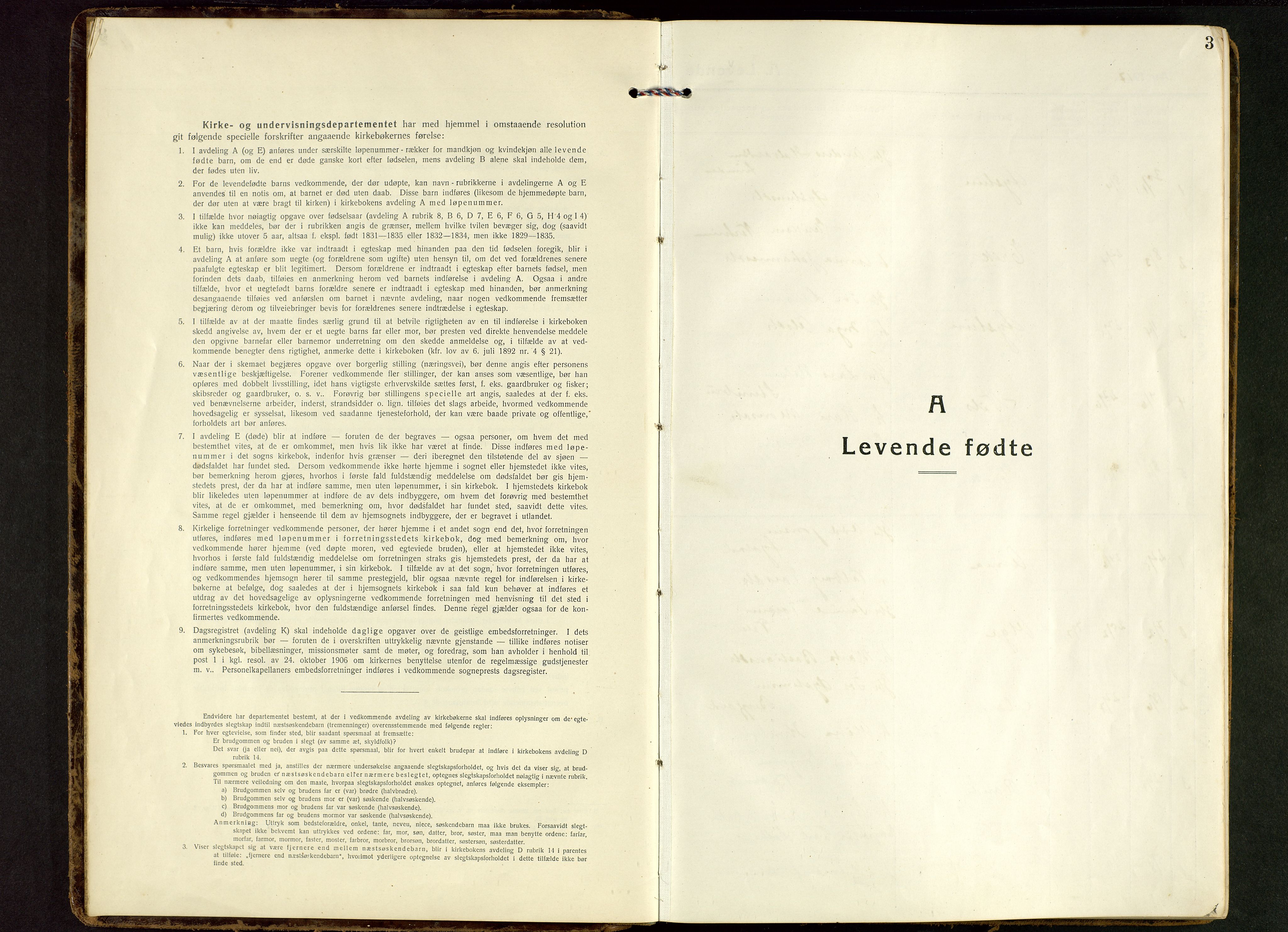 Suldal sokneprestkontor, SAST/A-101845/01/V/L0007: Parish register (copy) no. B 7, 1917-1946, p. 3