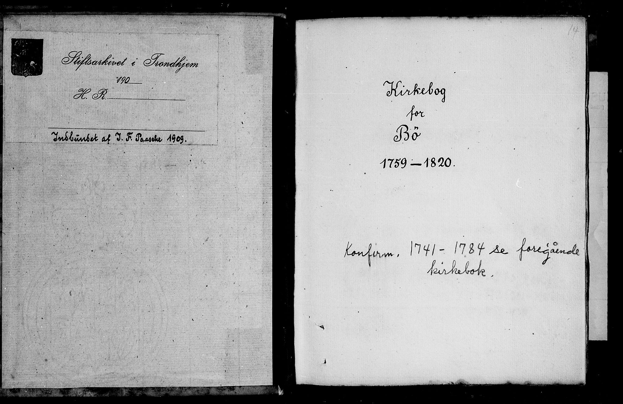 Ministerialprotokoller, klokkerbøker og fødselsregistre - Nordland, SAT/A-1459/891/L1297: Parish register (official) no. 891A02, 1759-1820