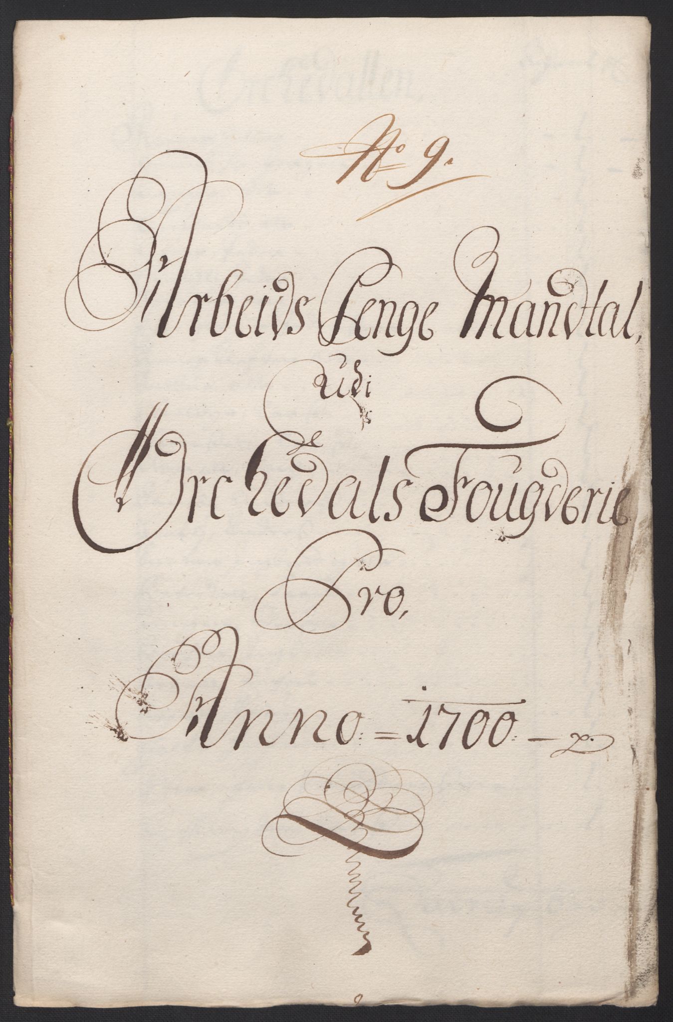 Rentekammeret inntil 1814, Reviderte regnskaper, Fogderegnskap, AV/RA-EA-4092/R60/L3950: Fogderegnskap Orkdal og Gauldal, 1700, p. 157