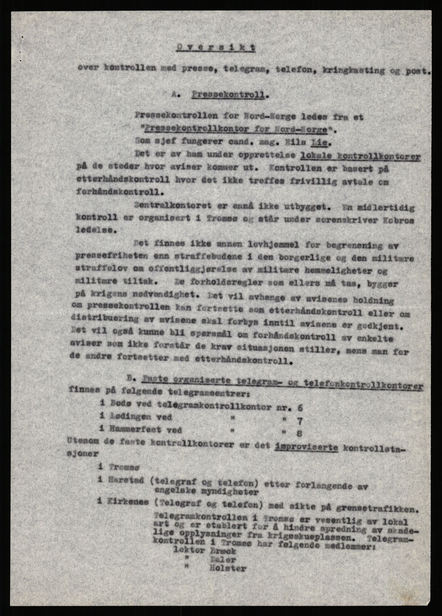 Forsvaret, Forsvarets krigshistoriske avdeling, AV/RA-RAFA-2017/Y/Yb/L0151: II-C-11-645  -  6. Divisjon: avsnittsjefen i Øst-Finnmark, 1940, p. 532