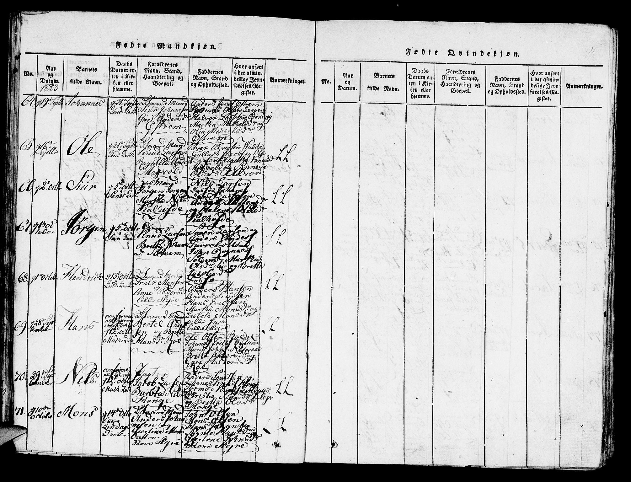 Lindås Sokneprestembete, AV/SAB-A-76701/H/Haa/Haaa/L0007: Parish register (official) no. A 7, 1816-1823, p. 91