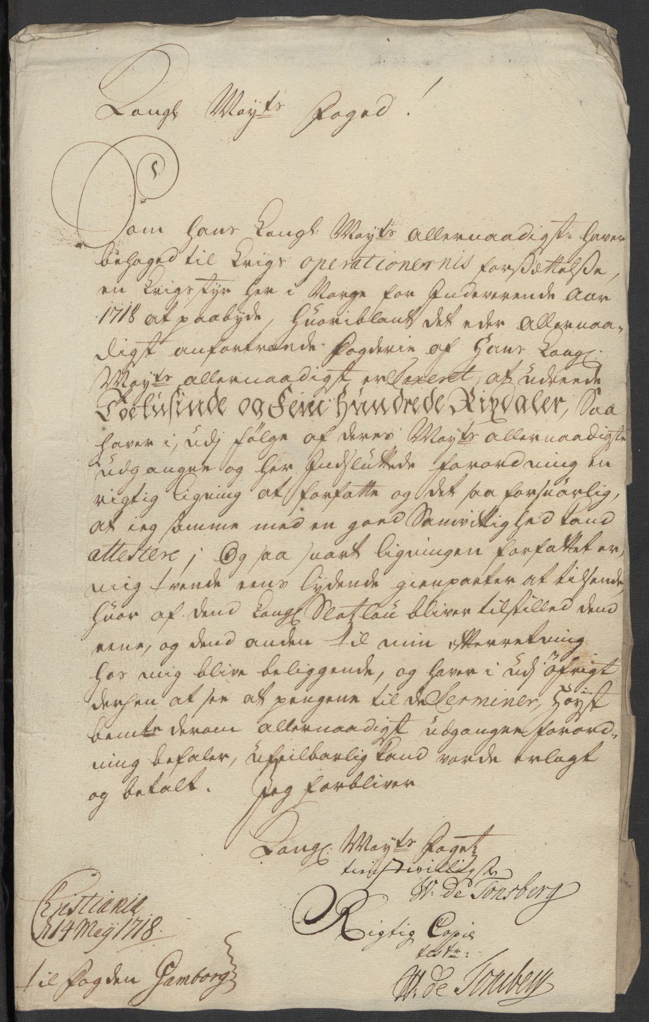 Rentekammeret inntil 1814, Reviderte regnskaper, Fogderegnskap, RA/EA-4092/R12/L0727: Fogderegnskap Øvre Romerike, 1718, p. 222