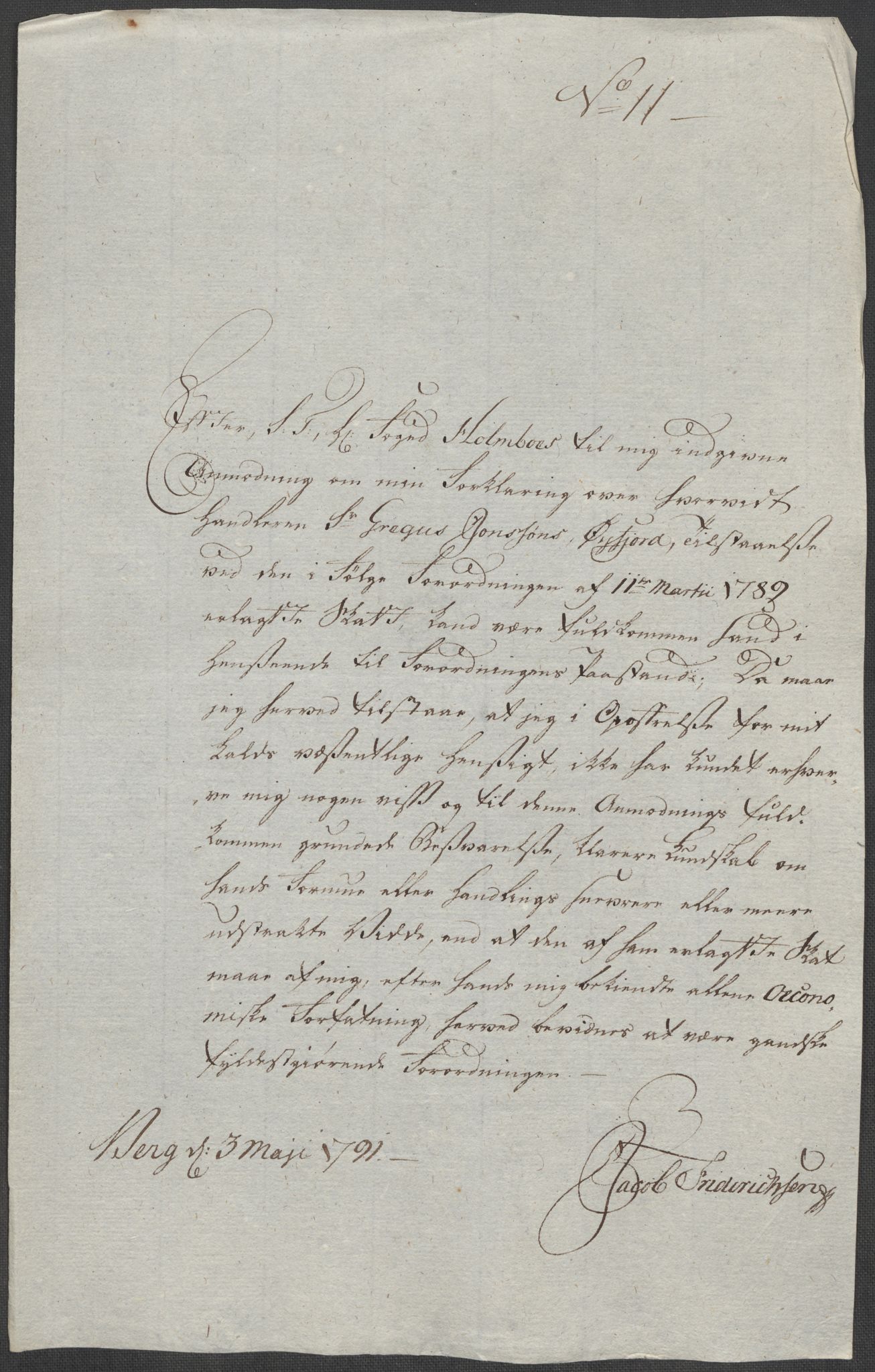 Rentekammeret inntil 1814, Reviderte regnskaper, Mindre regnskaper, AV/RA-EA-4068/Rf/Rfe/L0042:  Senja og Troms fogderi, 1789, p. 46