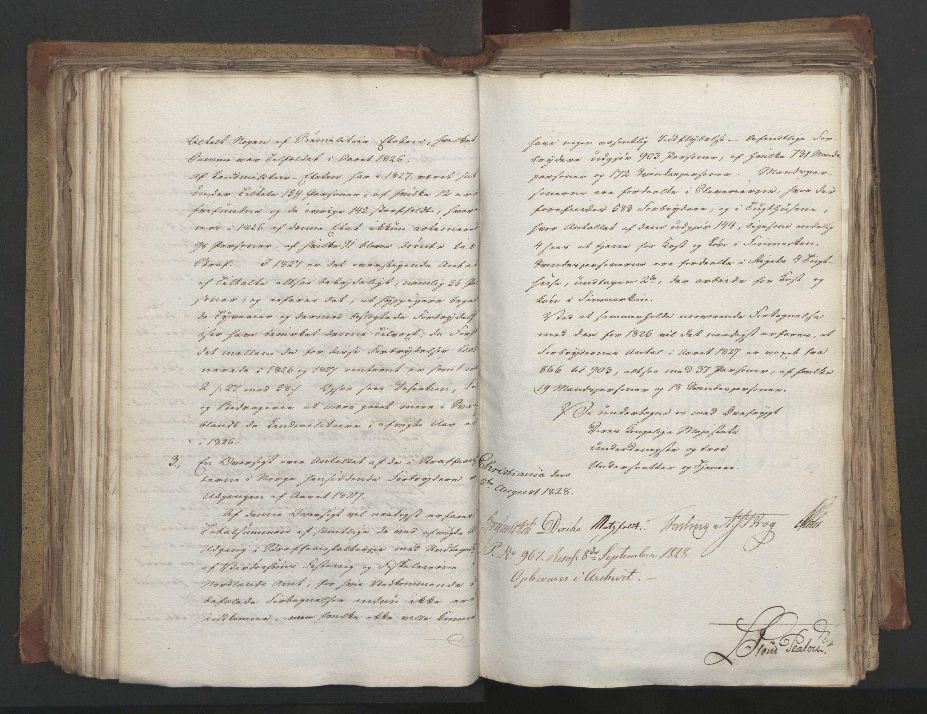 Statsrådsavdelingen i Stockholm, AV/RA-S-1003/D/Da/L0055: Regjeringsinnstillinger nr. 231-435, 1828, p. 282