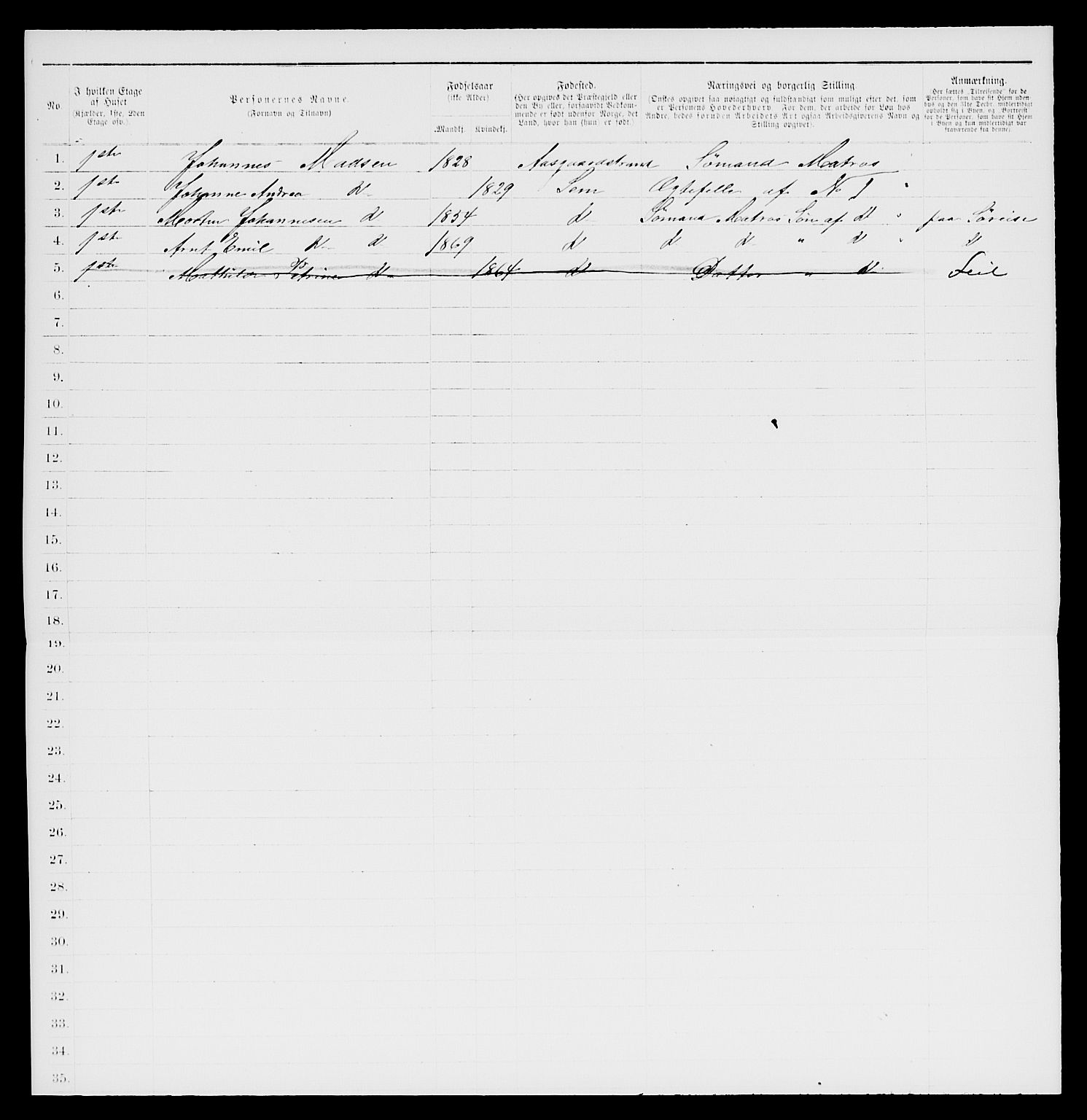 SAKO, 1885 census for 0704 Åsgårdstrand, 1885, p. 80