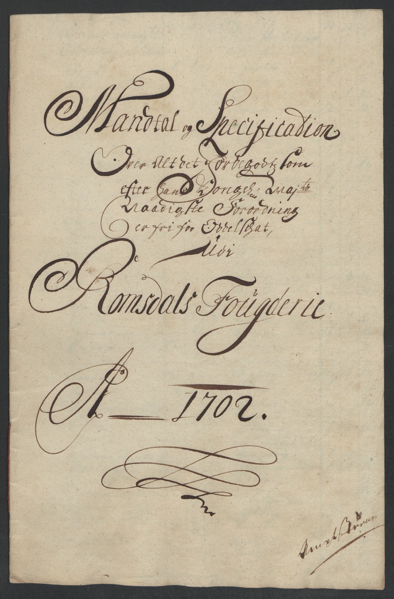Rentekammeret inntil 1814, Reviderte regnskaper, Fogderegnskap, RA/EA-4092/R55/L3655: Fogderegnskap Romsdal, 1701-1702, p. 320