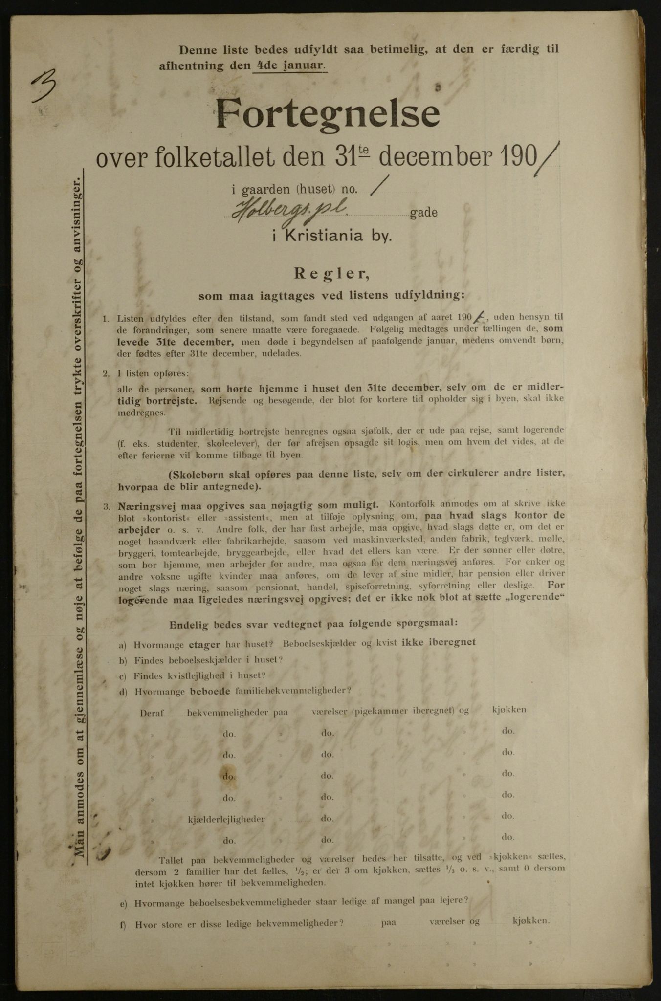 OBA, Municipal Census 1901 for Kristiania, 1901, p. 6397