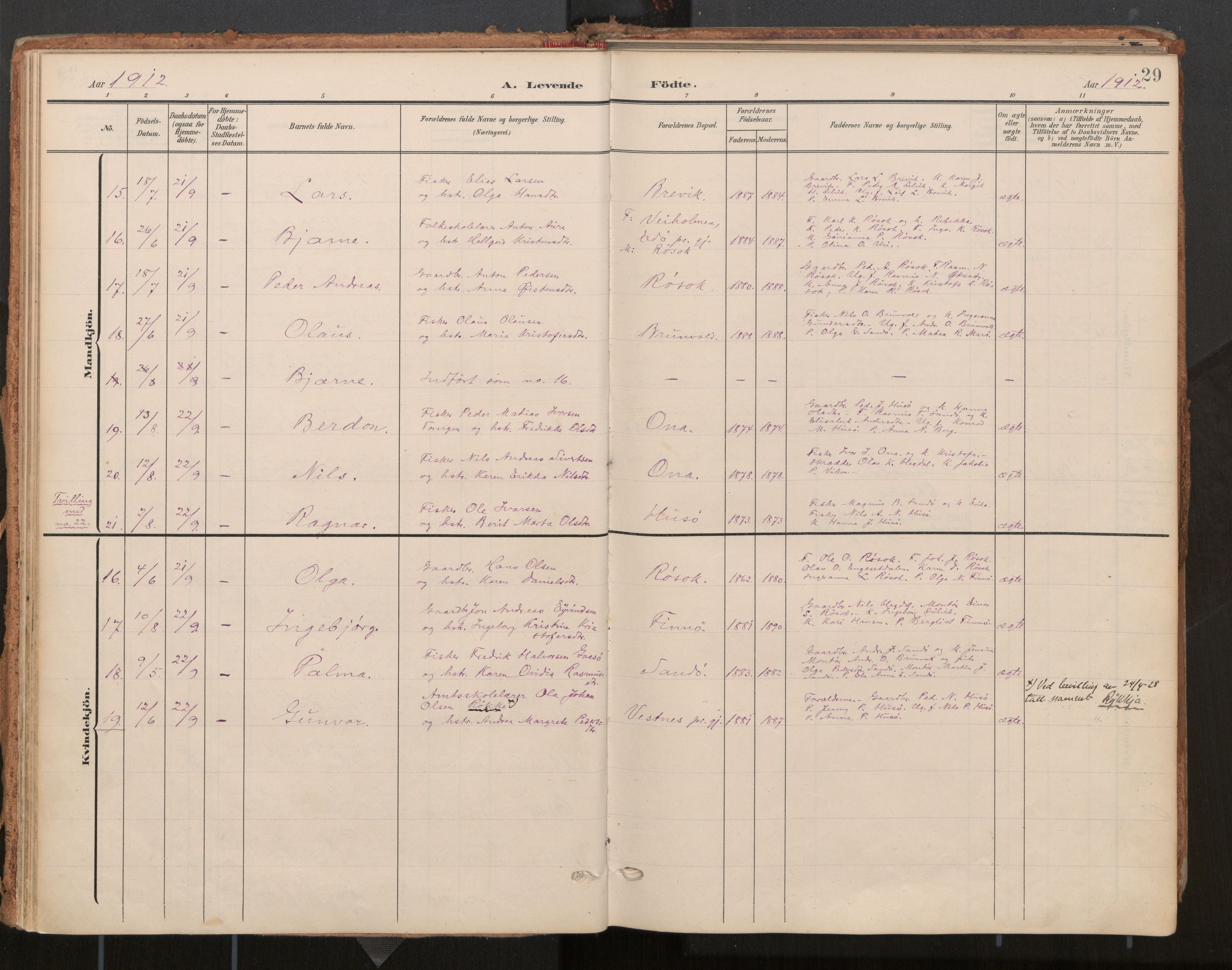 Ministerialprotokoller, klokkerbøker og fødselsregistre - Møre og Romsdal, AV/SAT-A-1454/561/L0730: Parish register (official) no. 561A04, 1901-1929, p. 29