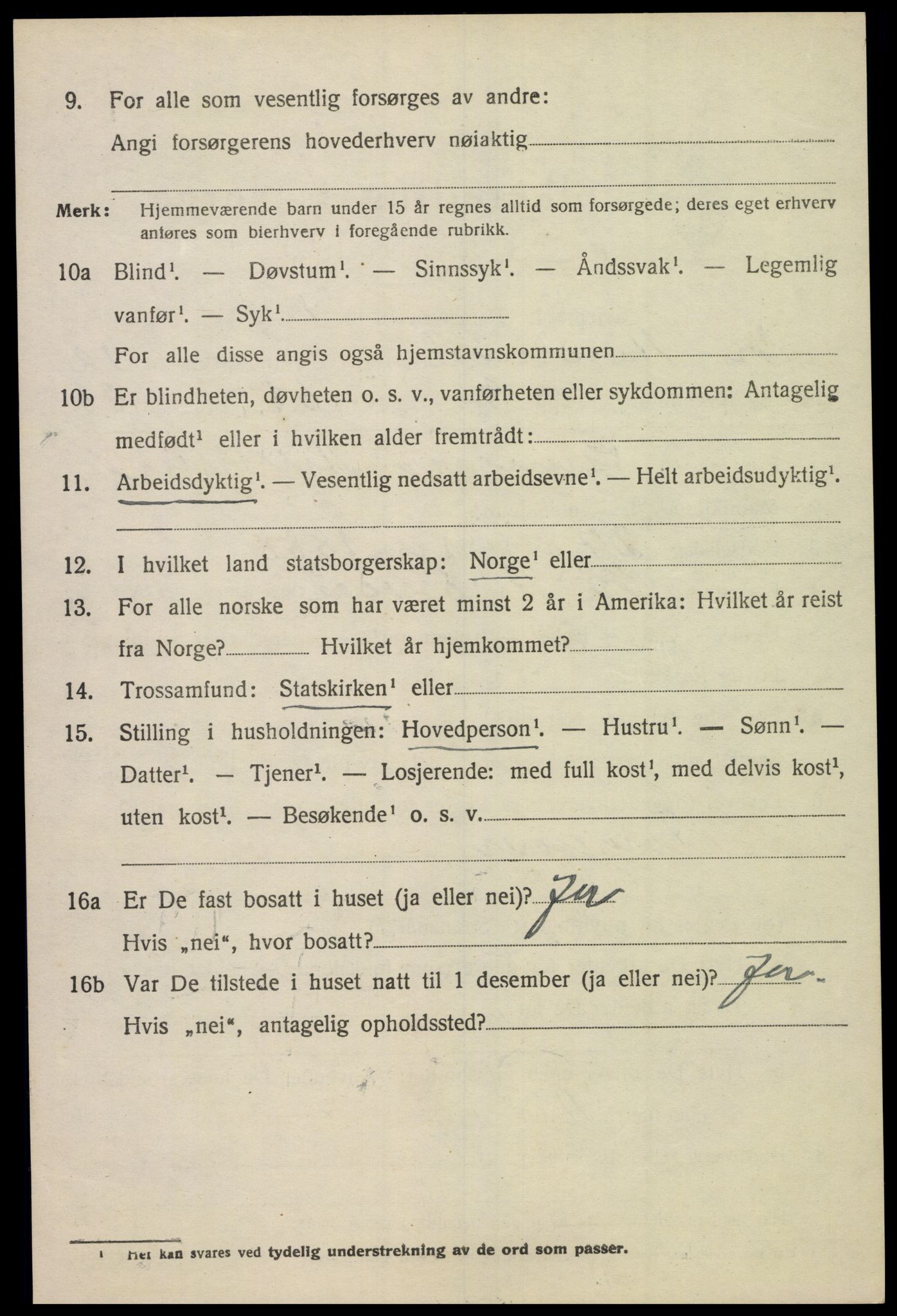 SAK, 1920 census for Sør-Audnedal, 1920, p. 4576