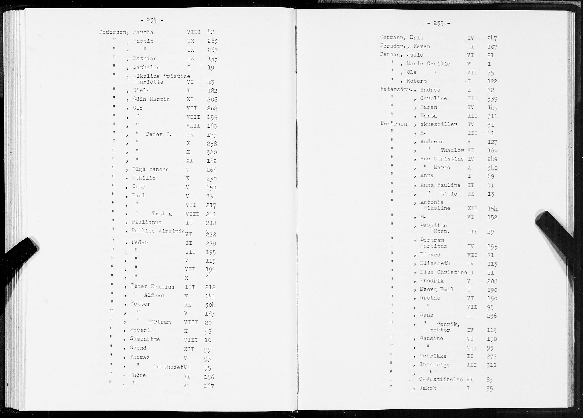 SAT, 1875 census for 1601 Trondheim, 1875, p. 234-235