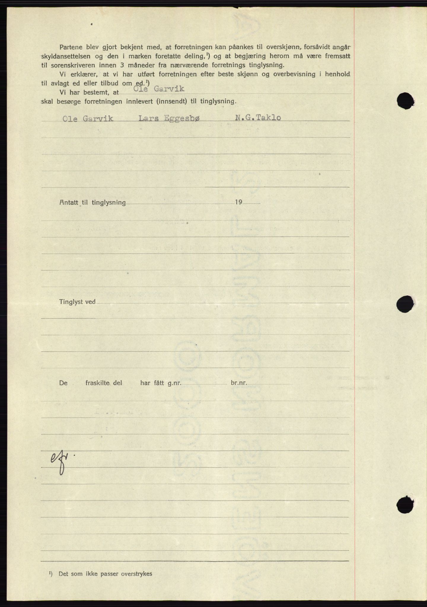 Søre Sunnmøre sorenskriveri, SAT/A-4122/1/2/2C/L0076: Mortgage book no. 2A, 1943-1944, Diary no: : 458/1944