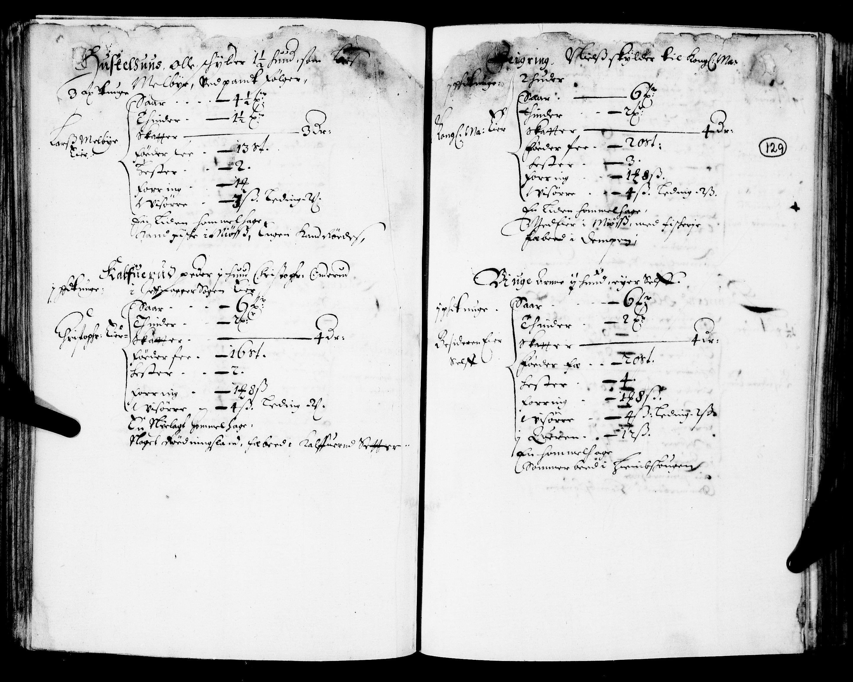 Rentekammeret inntil 1814, Realistisk ordnet avdeling, AV/RA-EA-4070/N/Nb/Nba/L0018: Hadeland og Valdres fogderi, 3. del, 1669, p. 128b-129a