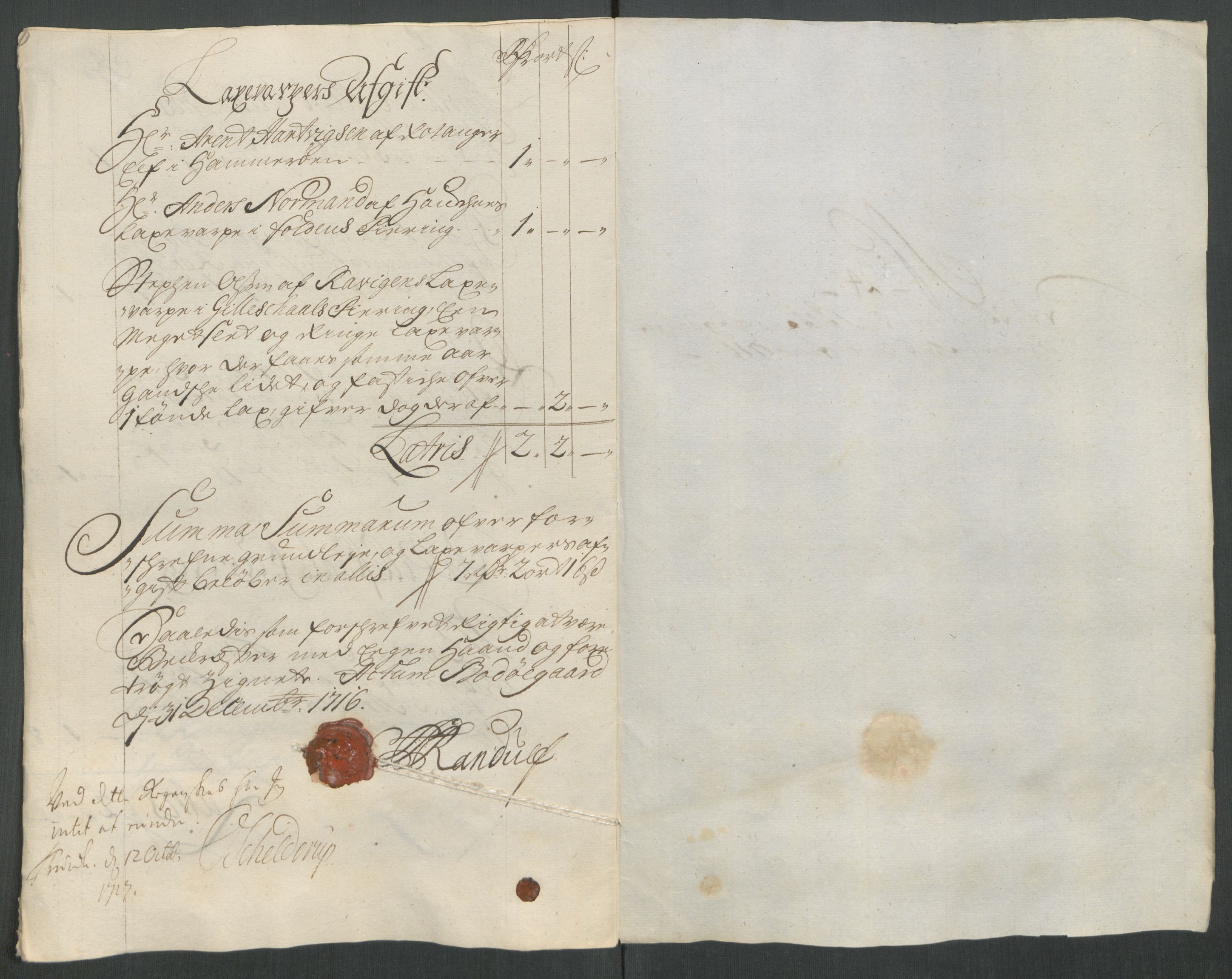 Rentekammeret inntil 1814, Reviderte regnskaper, Fogderegnskap, RA/EA-4092/R66/L4586: Fogderegnskap Salten, 1716, p. 175