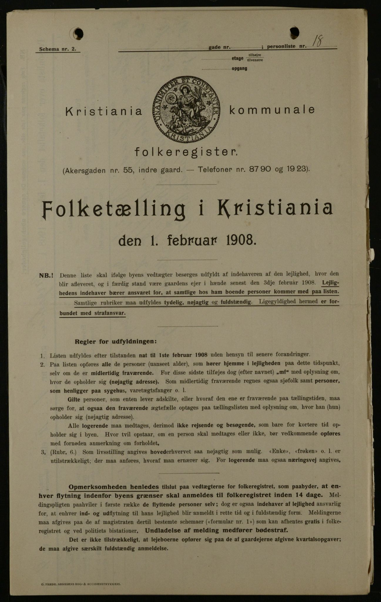 OBA, Municipal Census 1908 for Kristiania, 1908, p. 4035