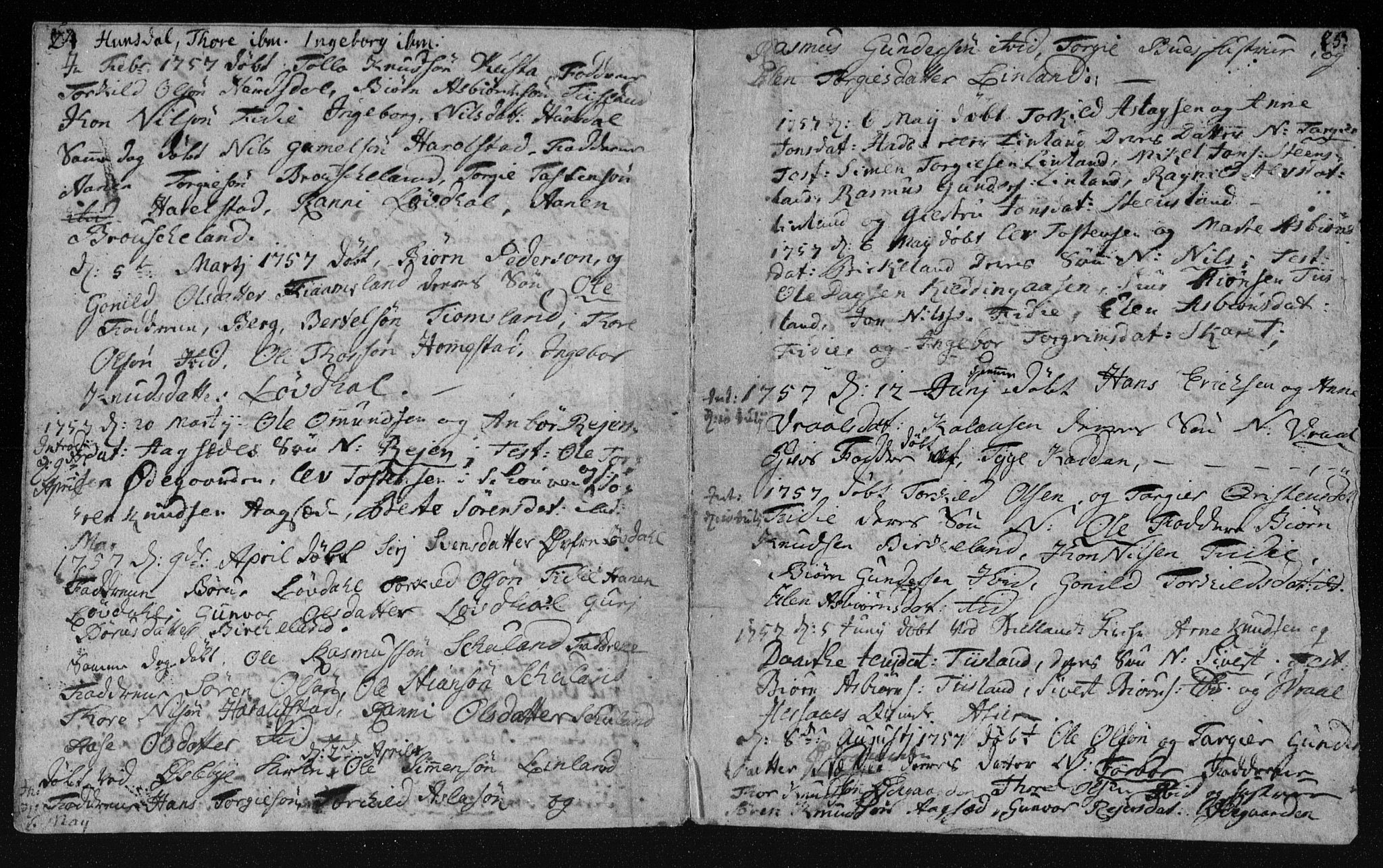 Holum sokneprestkontor, AV/SAK-1111-0022/F/Fa/Fab/L0003: Parish register (official) no. A 3, 1752-1774, p. 24-25