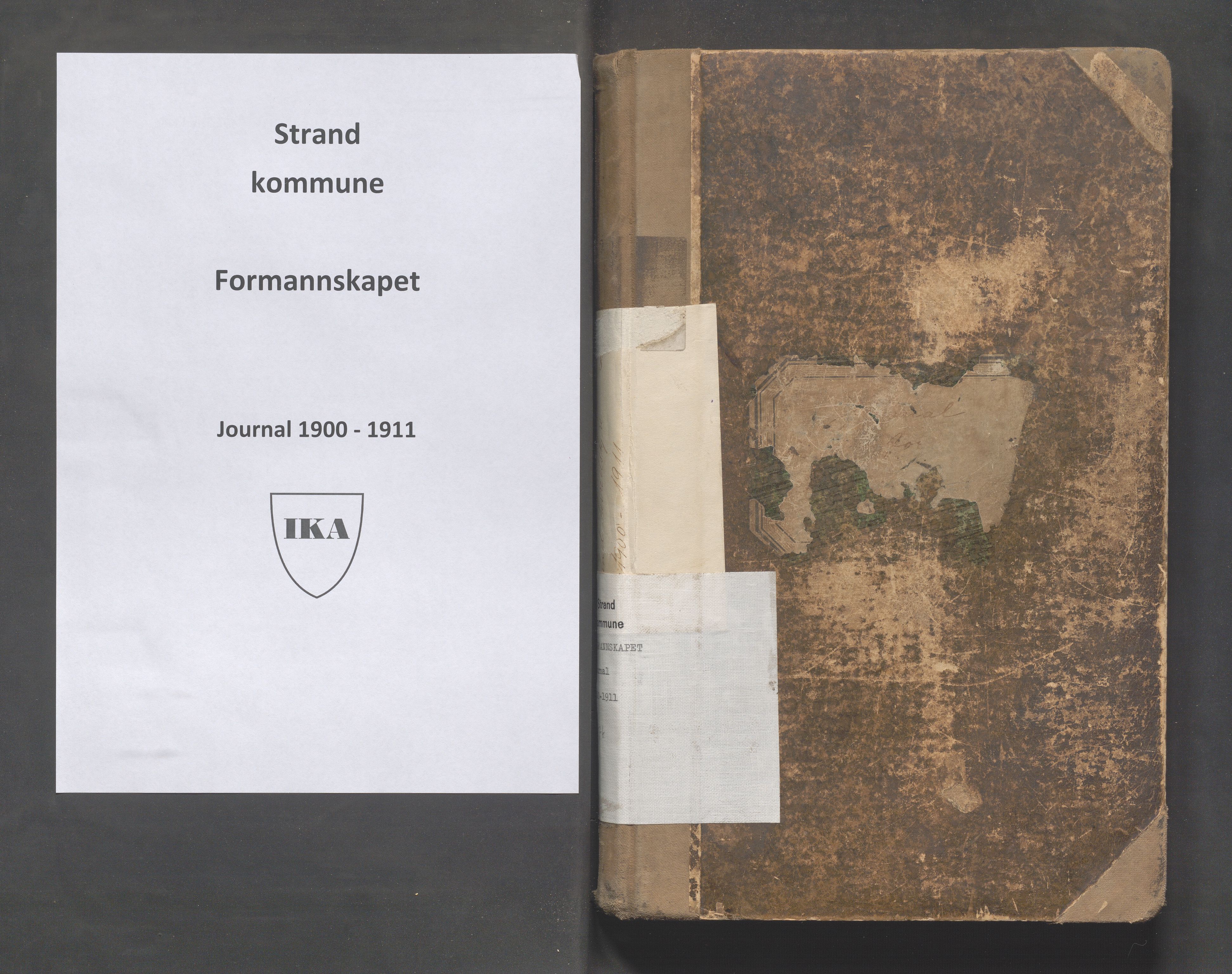 Strand kommune - Formannskapet/Rådmannskontoret, IKAR/A-104/C/Ca/L0002: Journal, 1900-1911