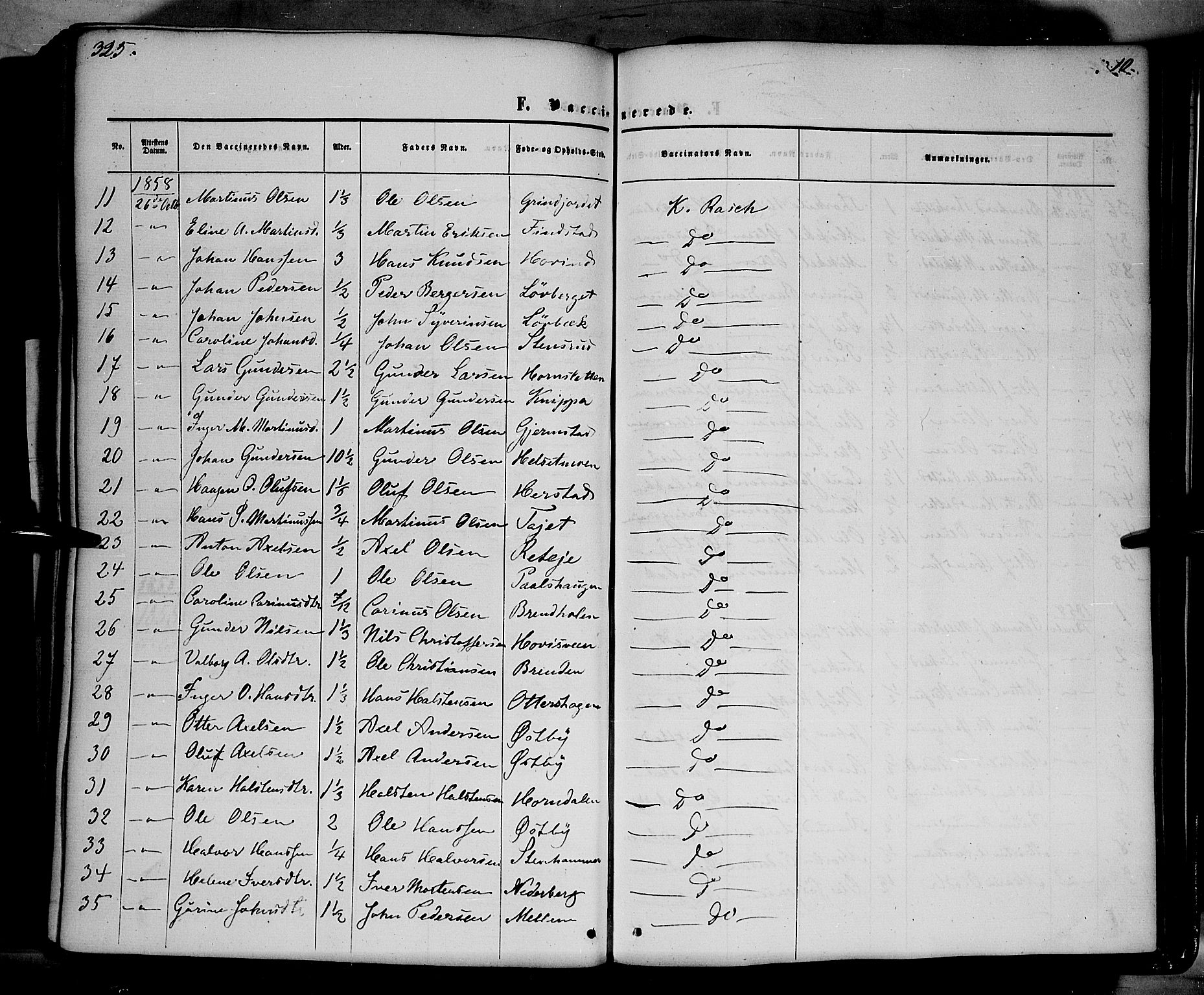 Elverum prestekontor, AV/SAH-PREST-044/H/Ha/Haa/L0010: Parish register (official) no. 10, 1857-1868, p. 325