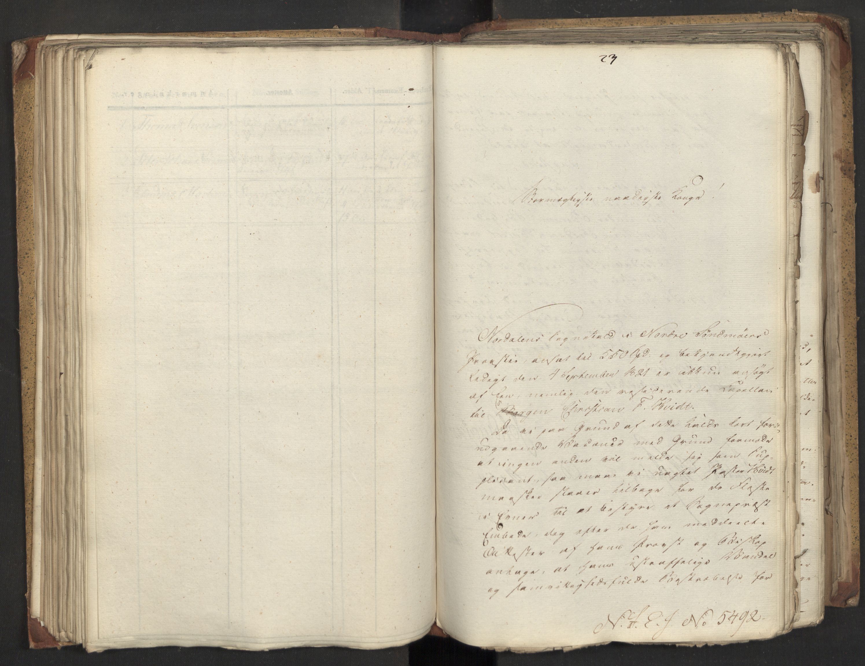 Statsrådsavdelingen i Stockholm, AV/RA-S-1003/D/Da/L0028: Regjeringsinnstillinger nr. 5437-5586, 1821, p. 136