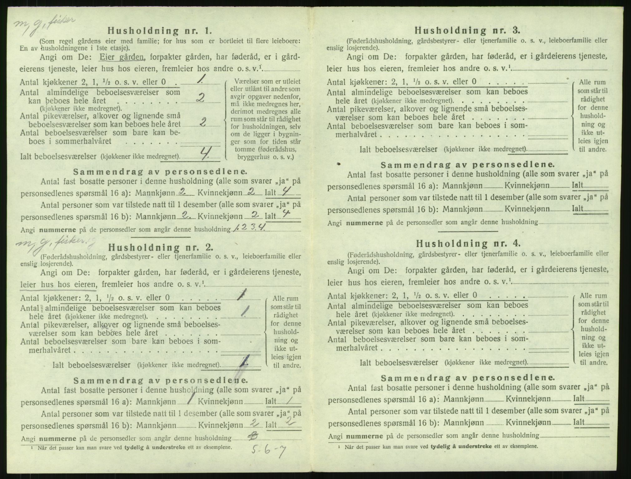 SAT, 1920 census for Giske, 1920, p. 507