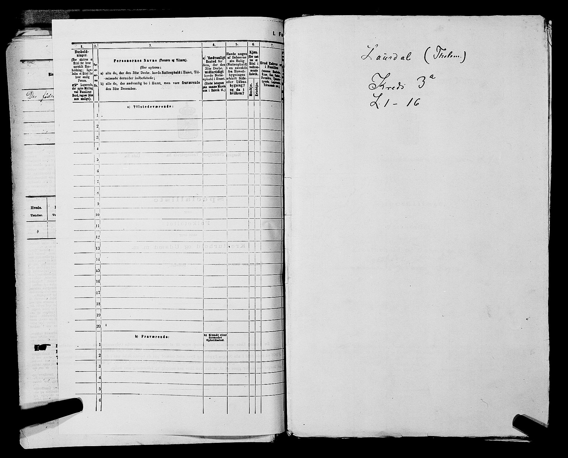 SAKO, 1875 census for 0833P Lårdal, 1875, p. 335