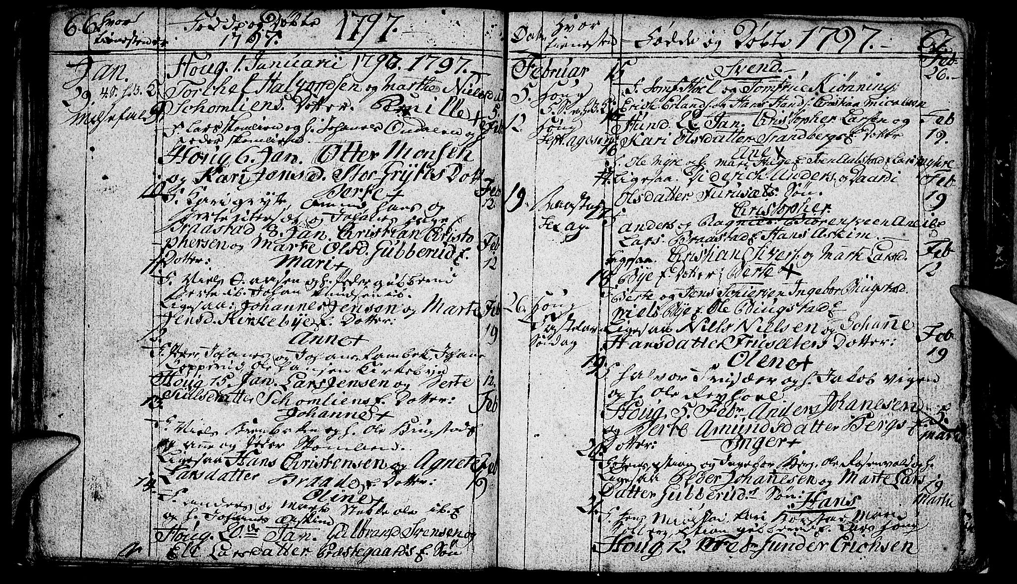 Vardal prestekontor, SAH/PREST-100/H/Ha/Hab/L0002: Parish register (copy) no. 2, 1790-1803, p. 66-67