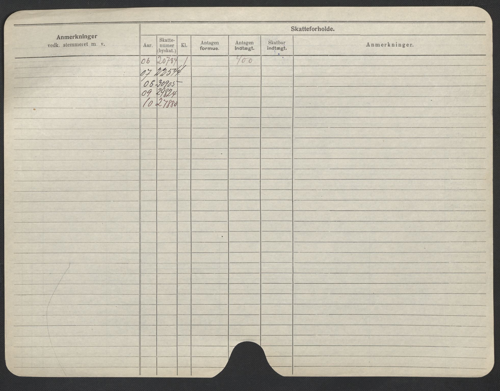 Oslo folkeregister, Registerkort, AV/SAO-A-11715/F/Fa/Fac/L0020: Kvinner, 1906-1914, p. 302b