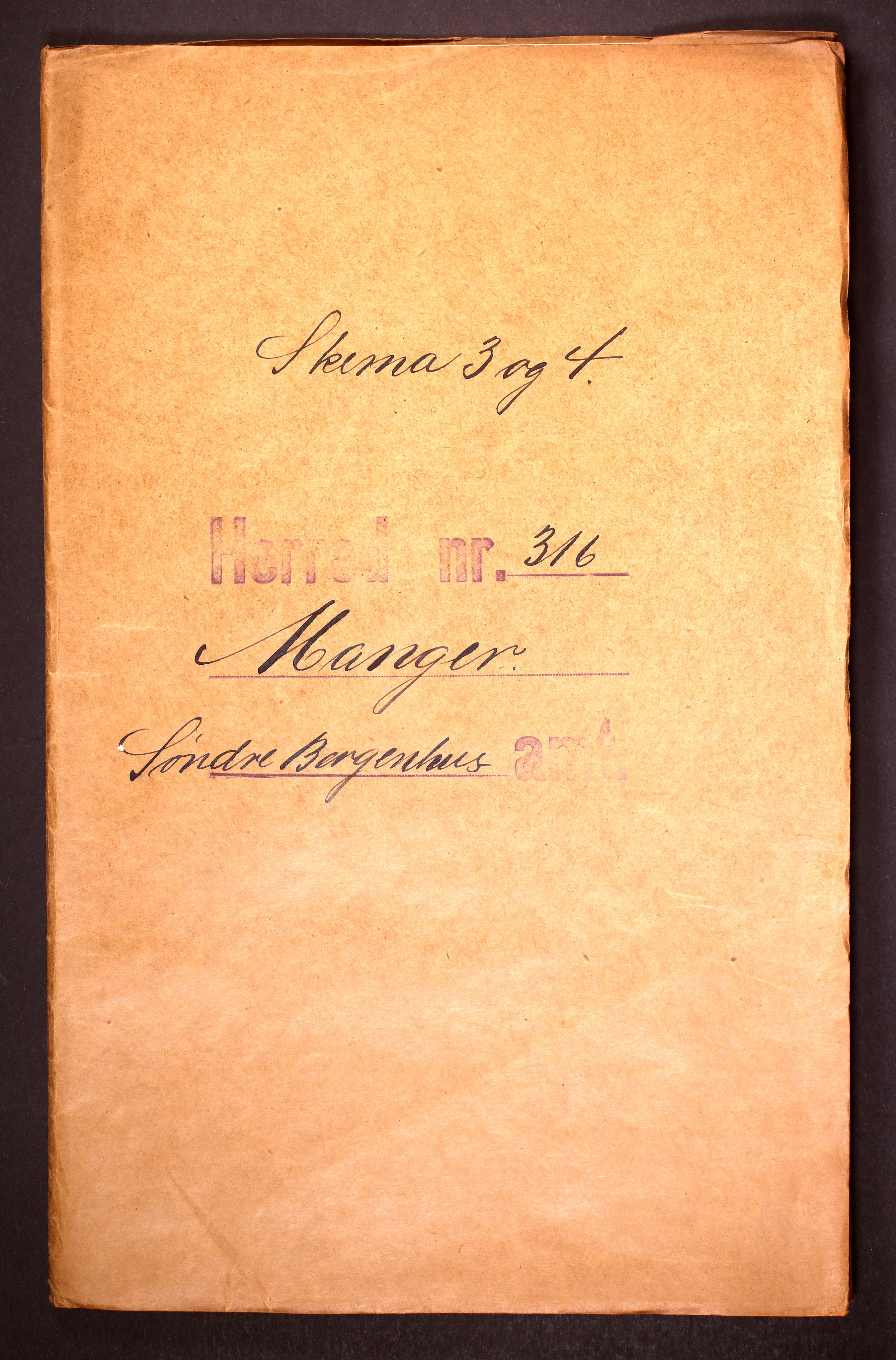 RA, 1910 census for Manger, 1910, p. 1