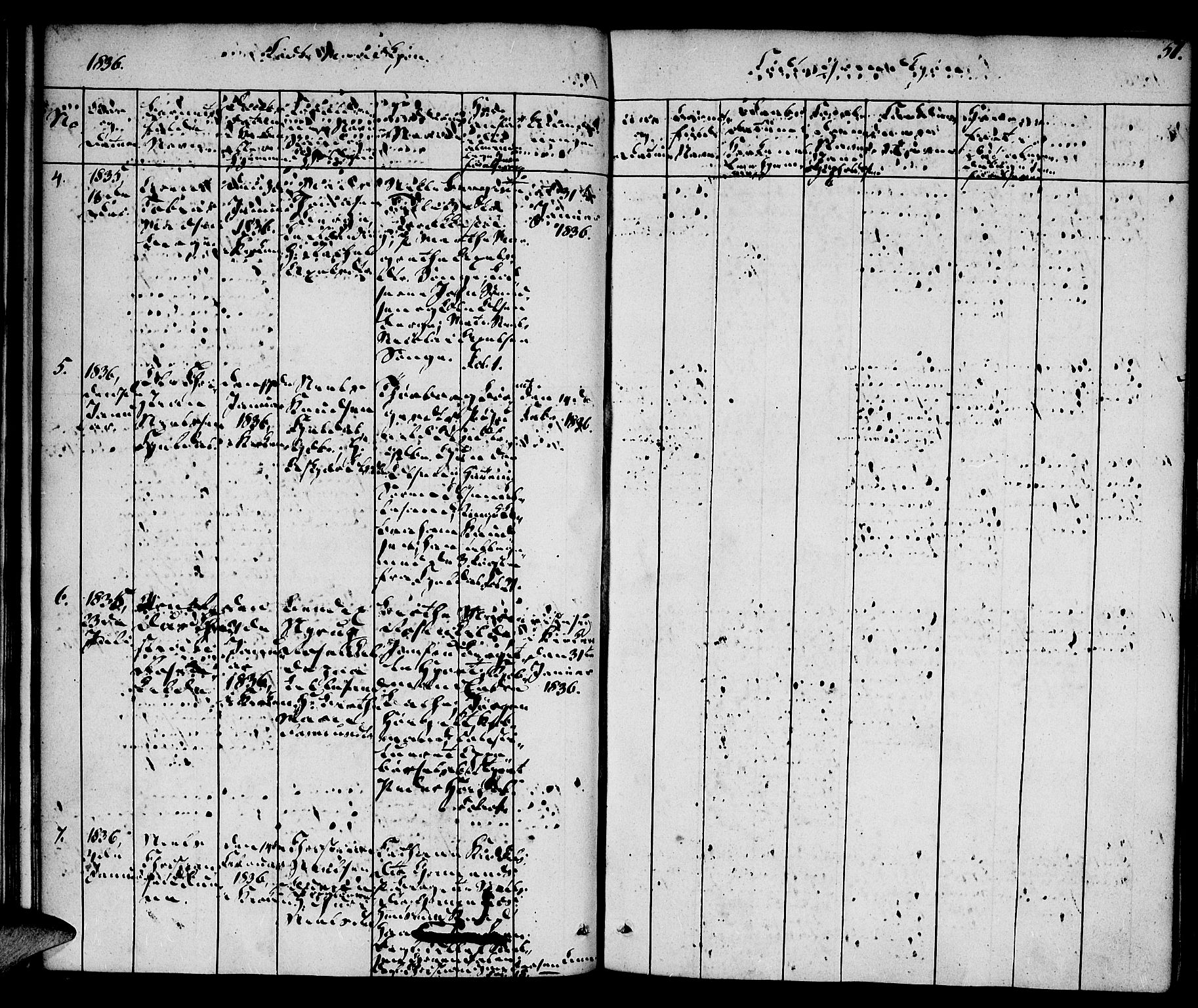 Vestre Moland sokneprestkontor, AV/SAK-1111-0046/F/Fa/Fab/L0004: Parish register (official) no. A 4, 1835-1843, p. 51