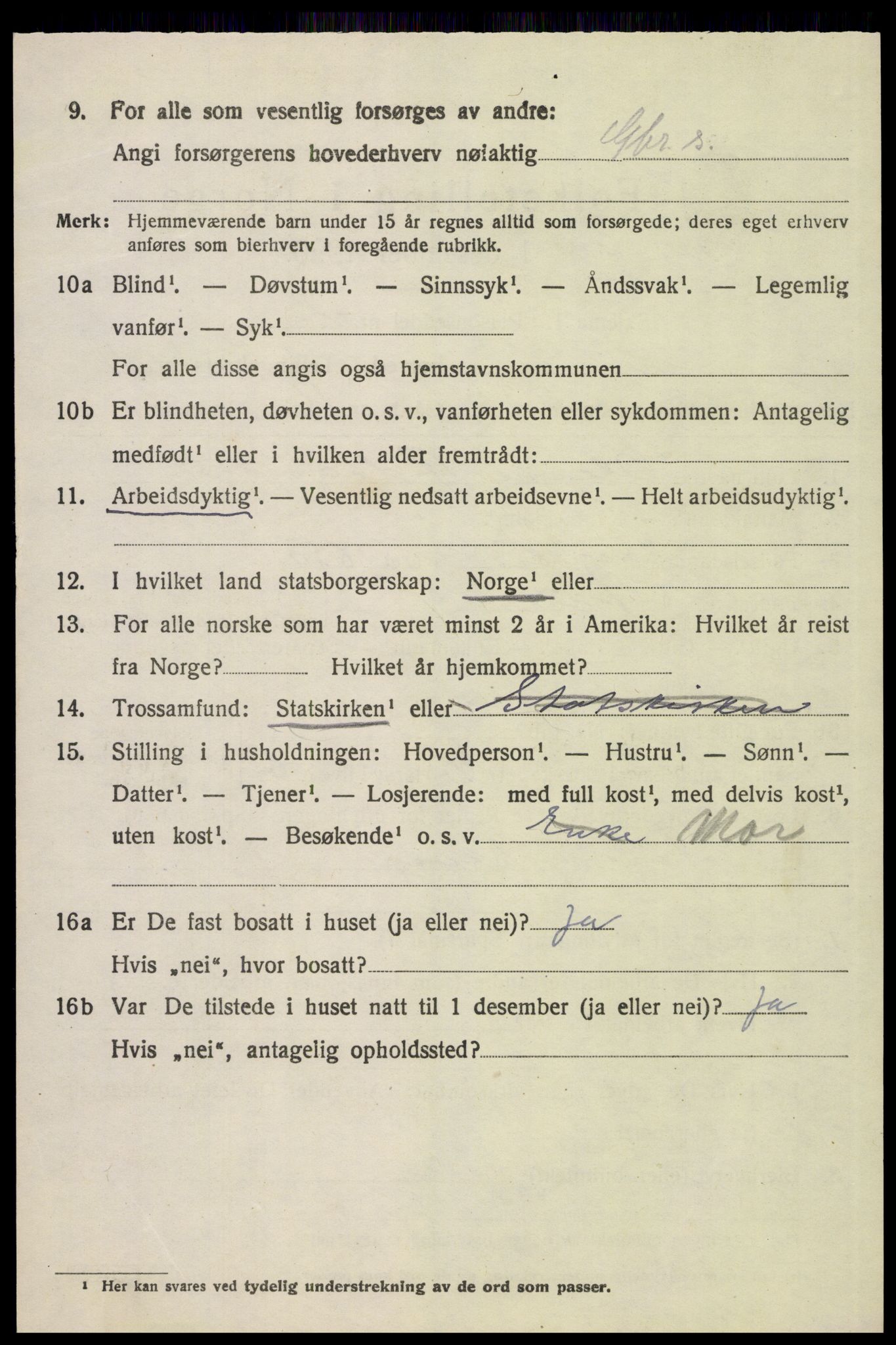 SAH, 1920 census for Grue, 1920, p. 9382