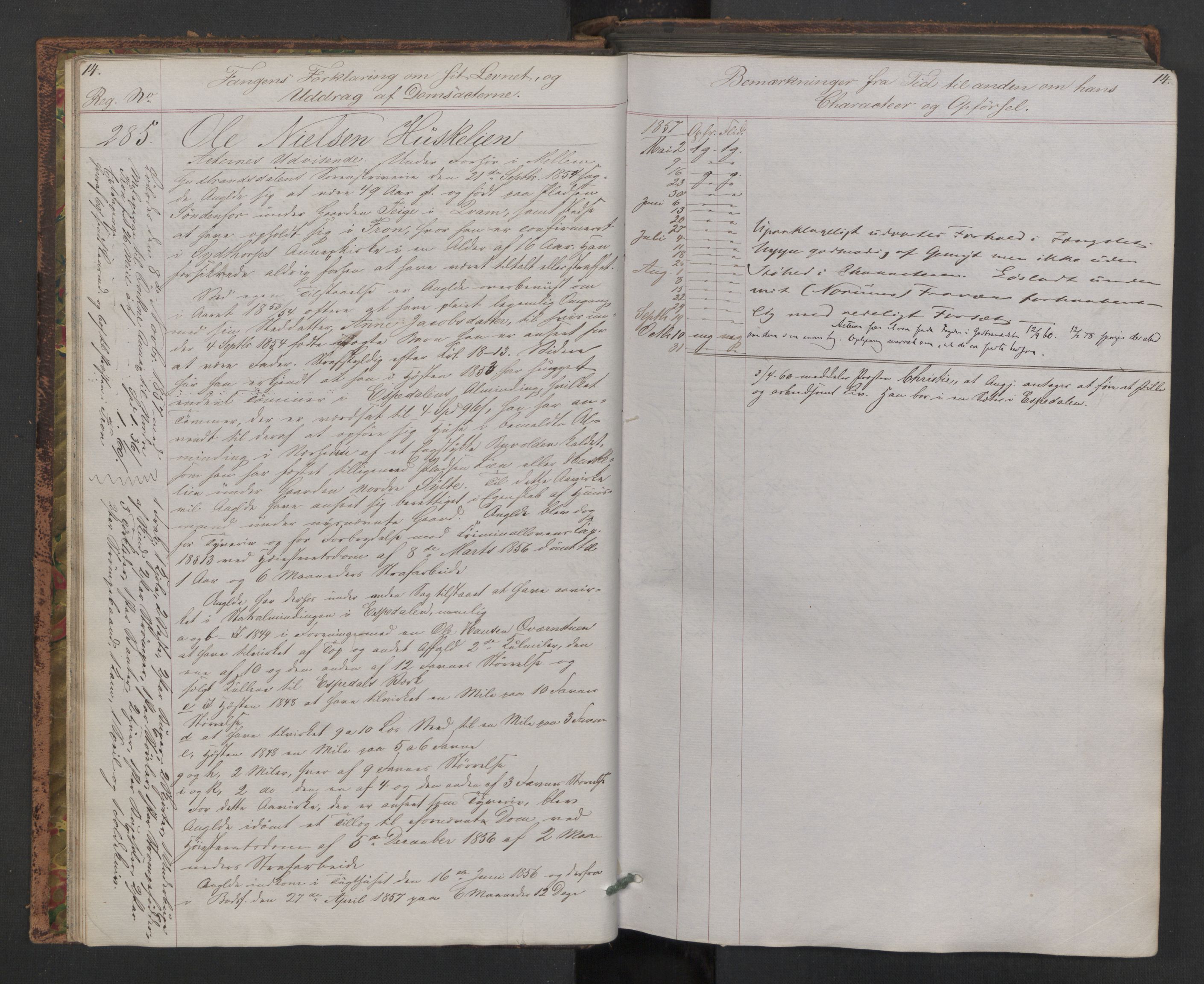 Botsfengslet, AV/RA-S-1539/D/Db/Dbb/L0005: 272b - 613b, 1857-1858, p. 14